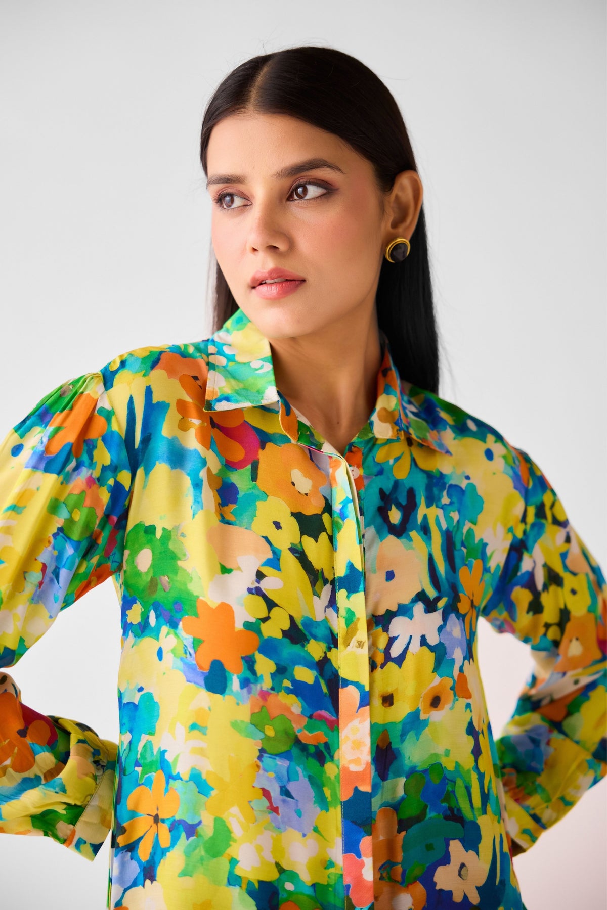 Multi Muslin Floral Shirt