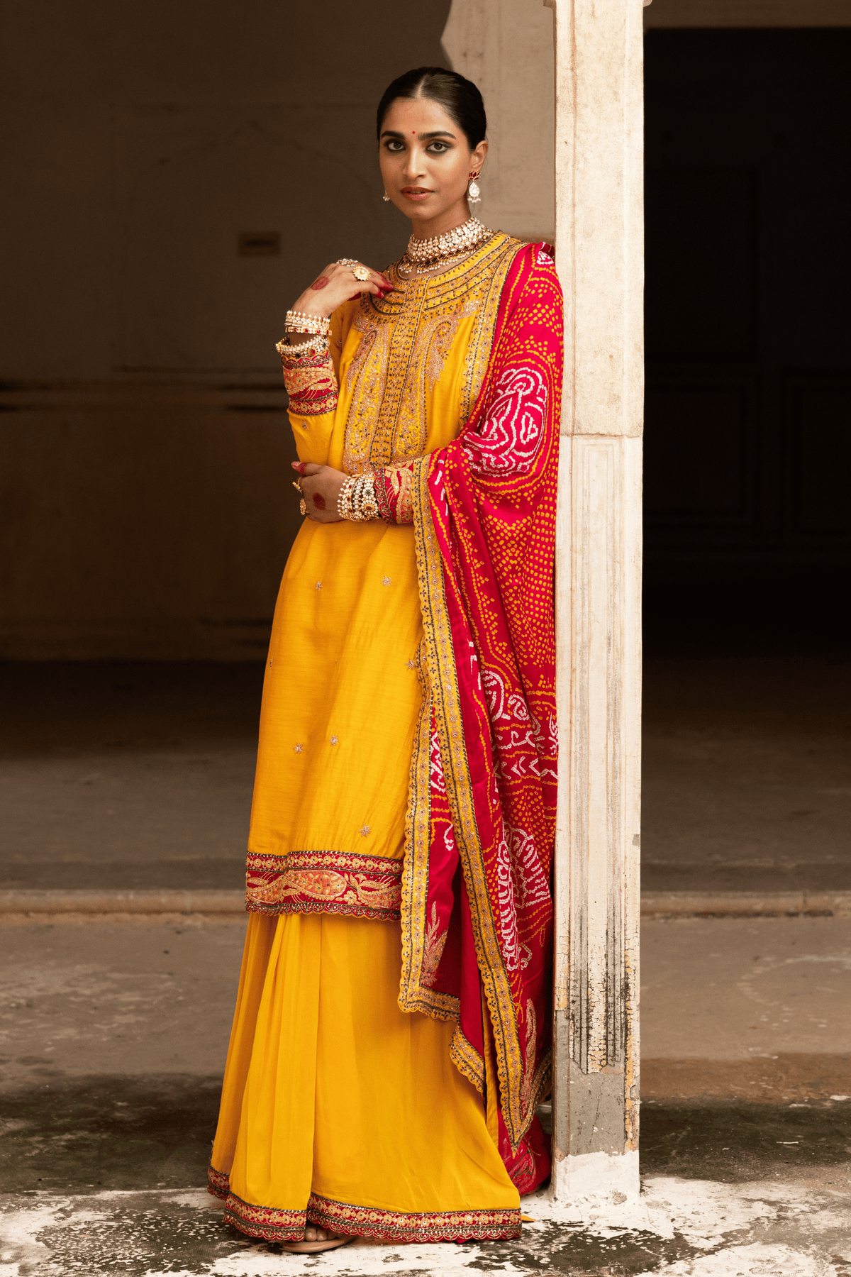 Haldi Bliss bridal Sharara