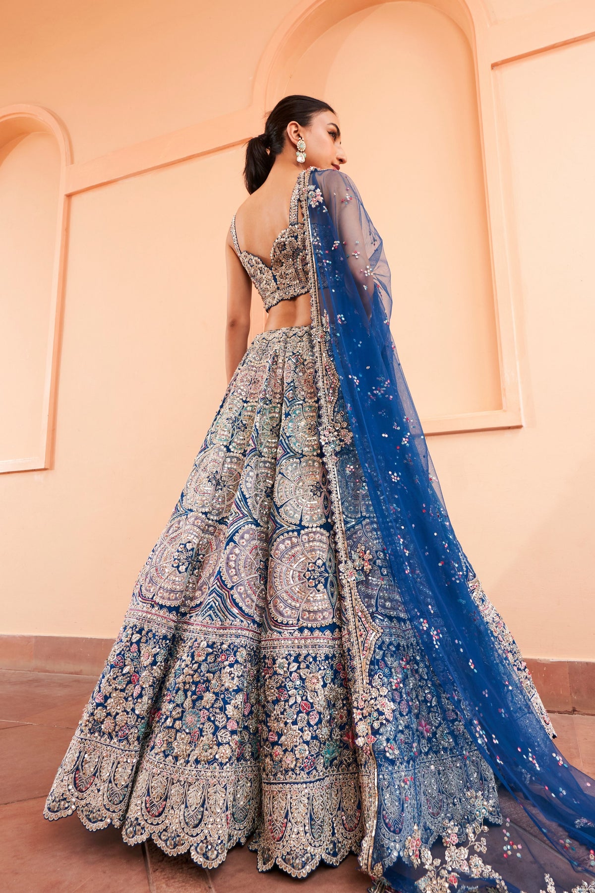 Jade Blue Lehenga Set