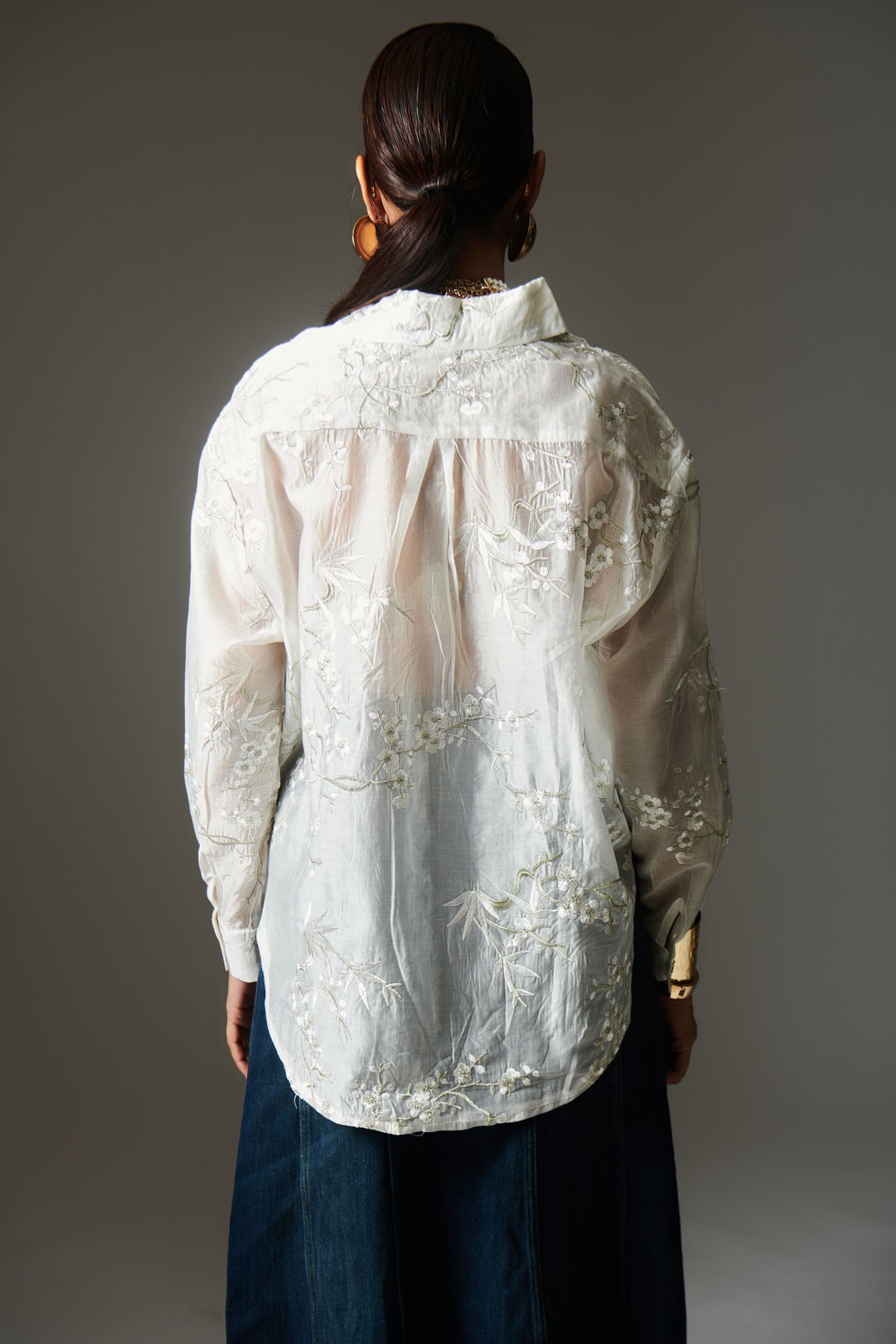 Elegance Threaded Embroidered Shirt