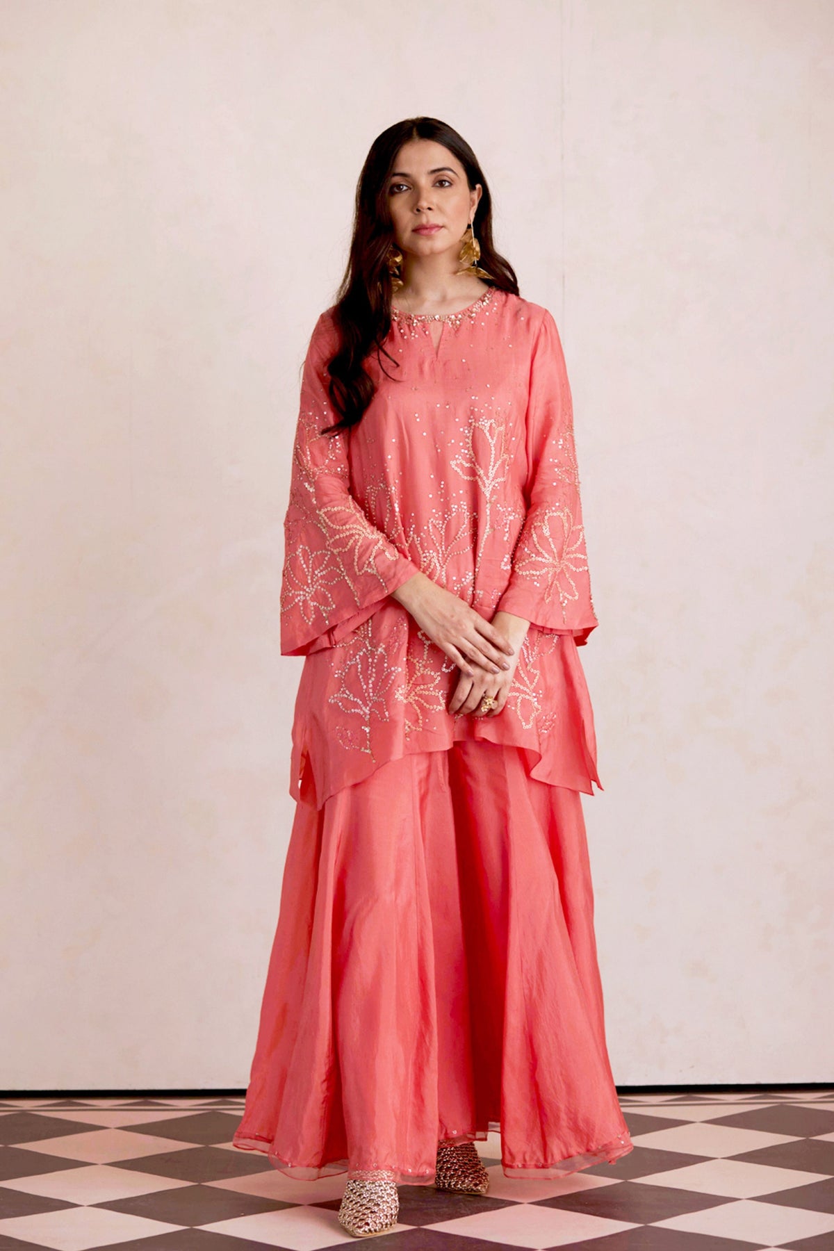 Strawberry Sharara Set