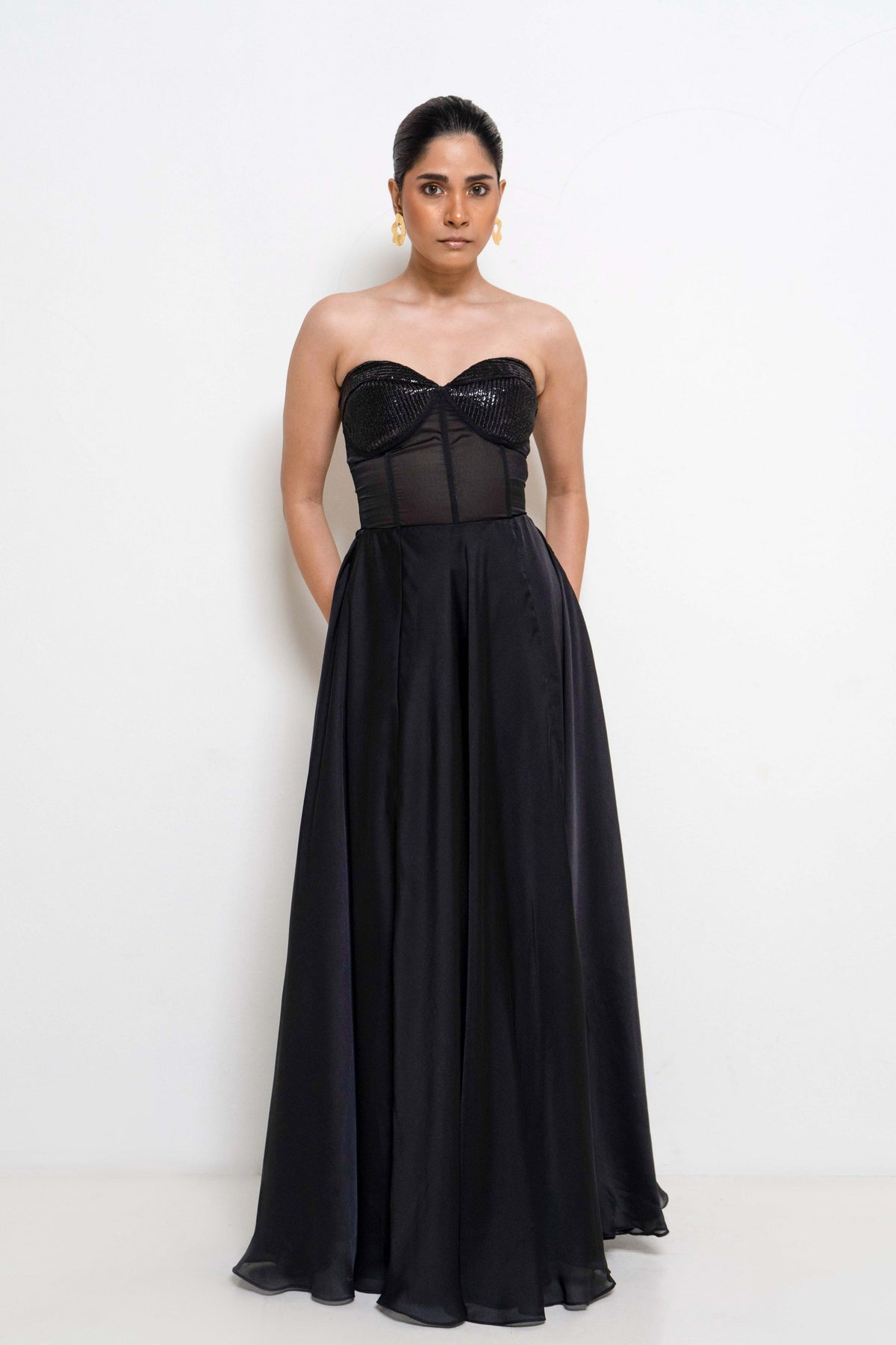 Corset Black Gown