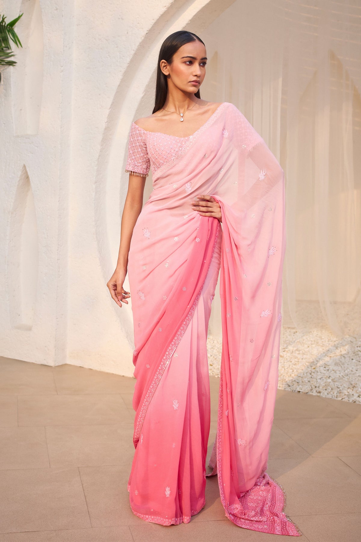 Anila Ombre Saree Set