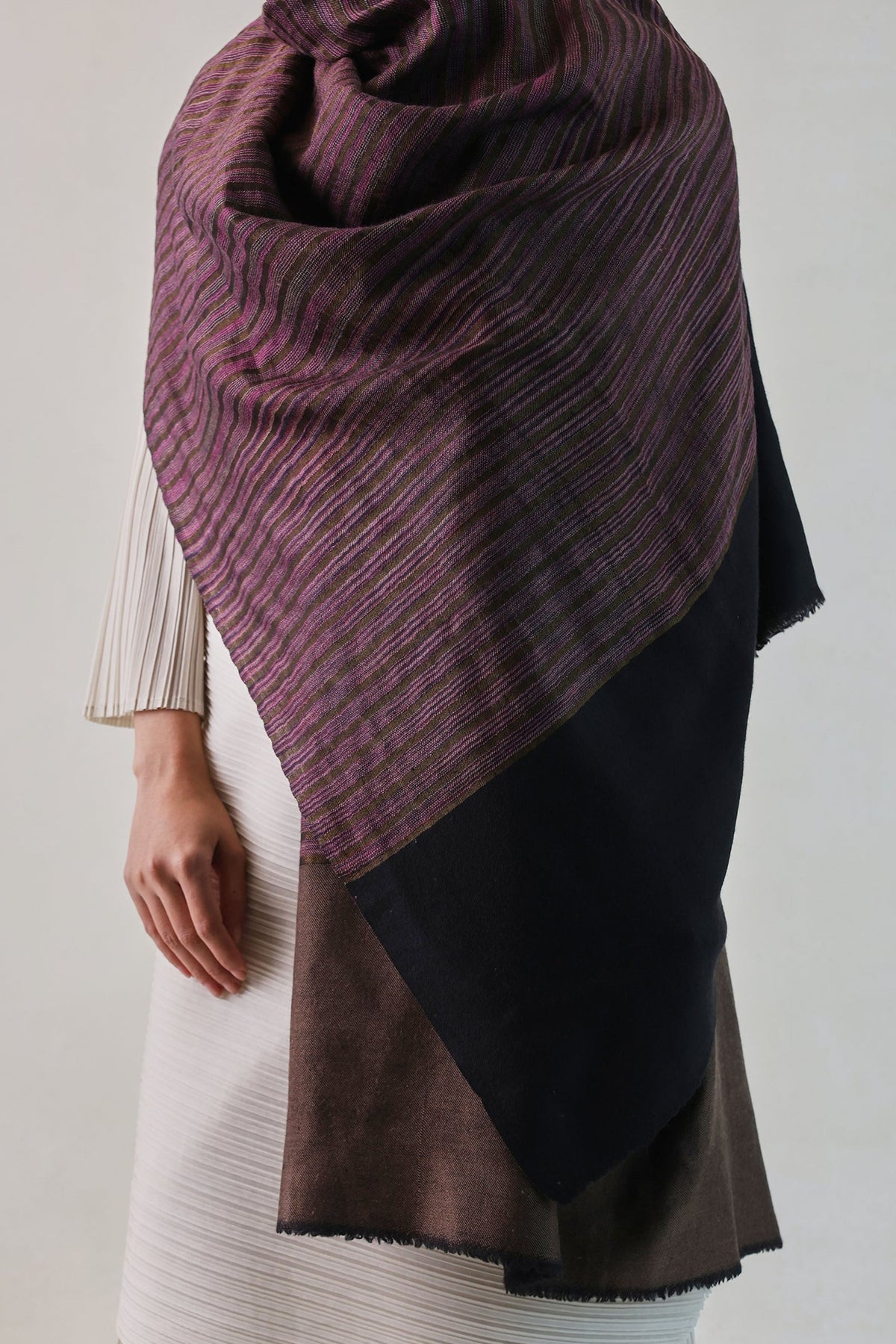 Arzoo Zari Stripe Pashmina Shawl