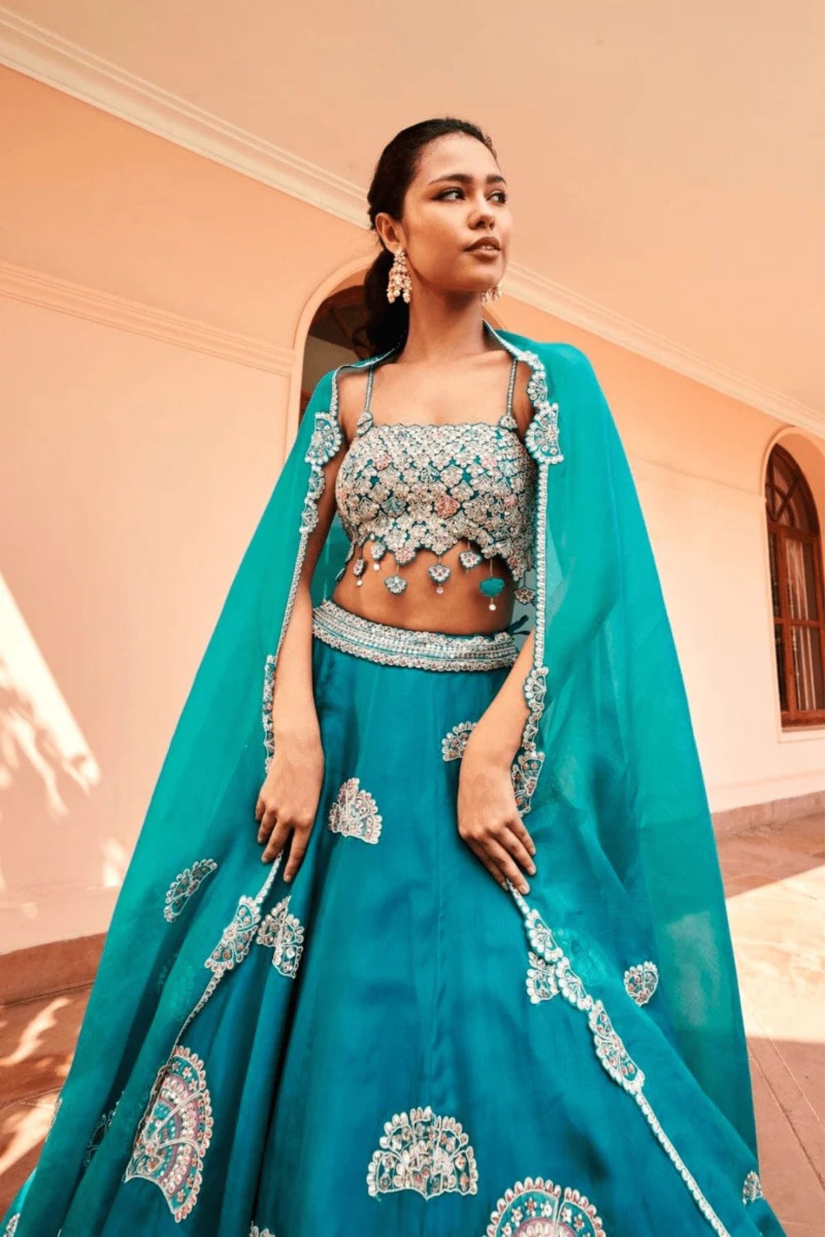 Pine Green Lehenga Set