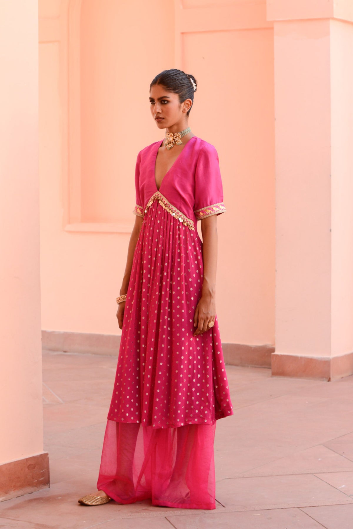 Roseate Fusion Kurta Set