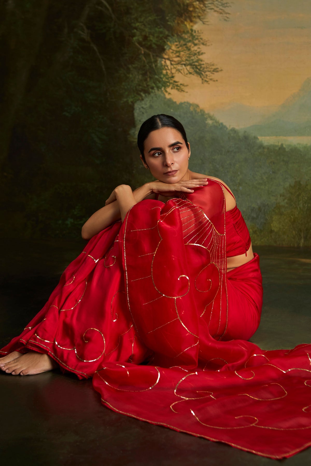 Cumulus Ruby Saree