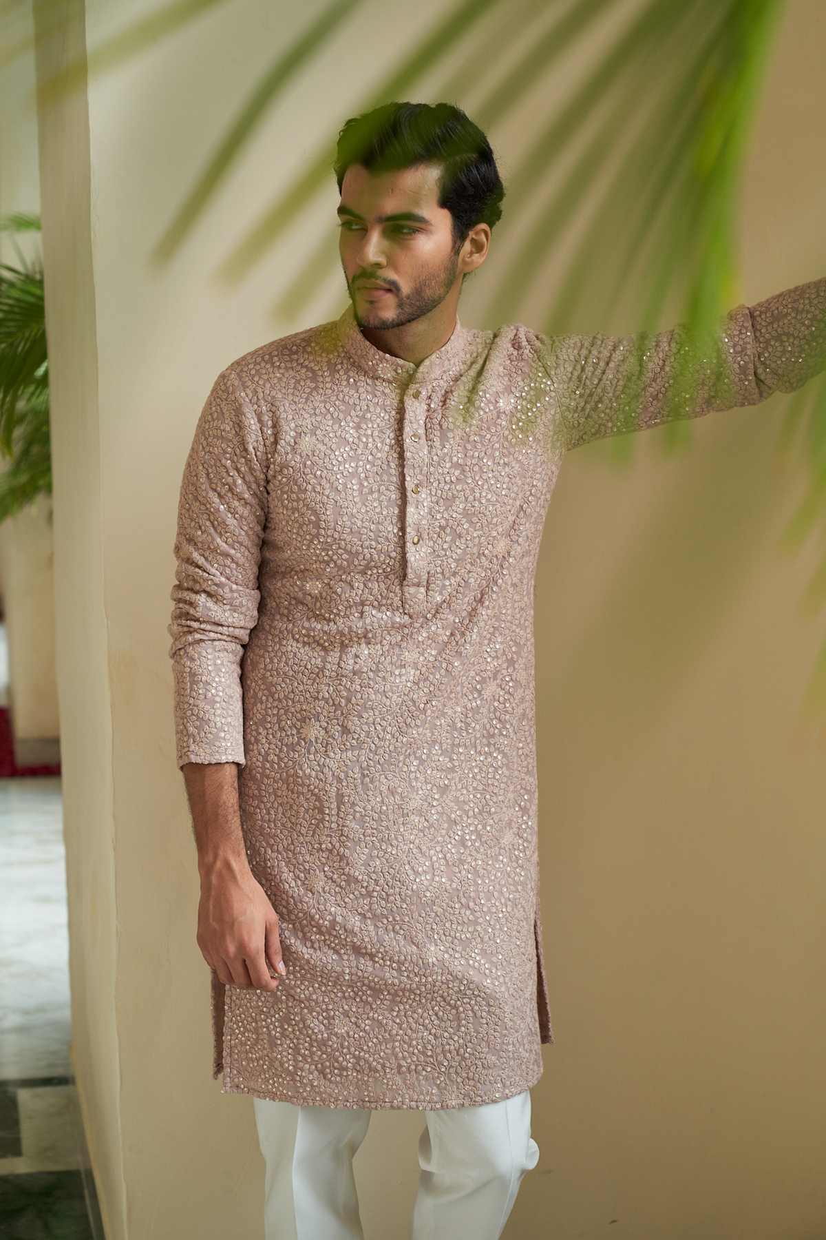 Pale Mauve Kurta Set