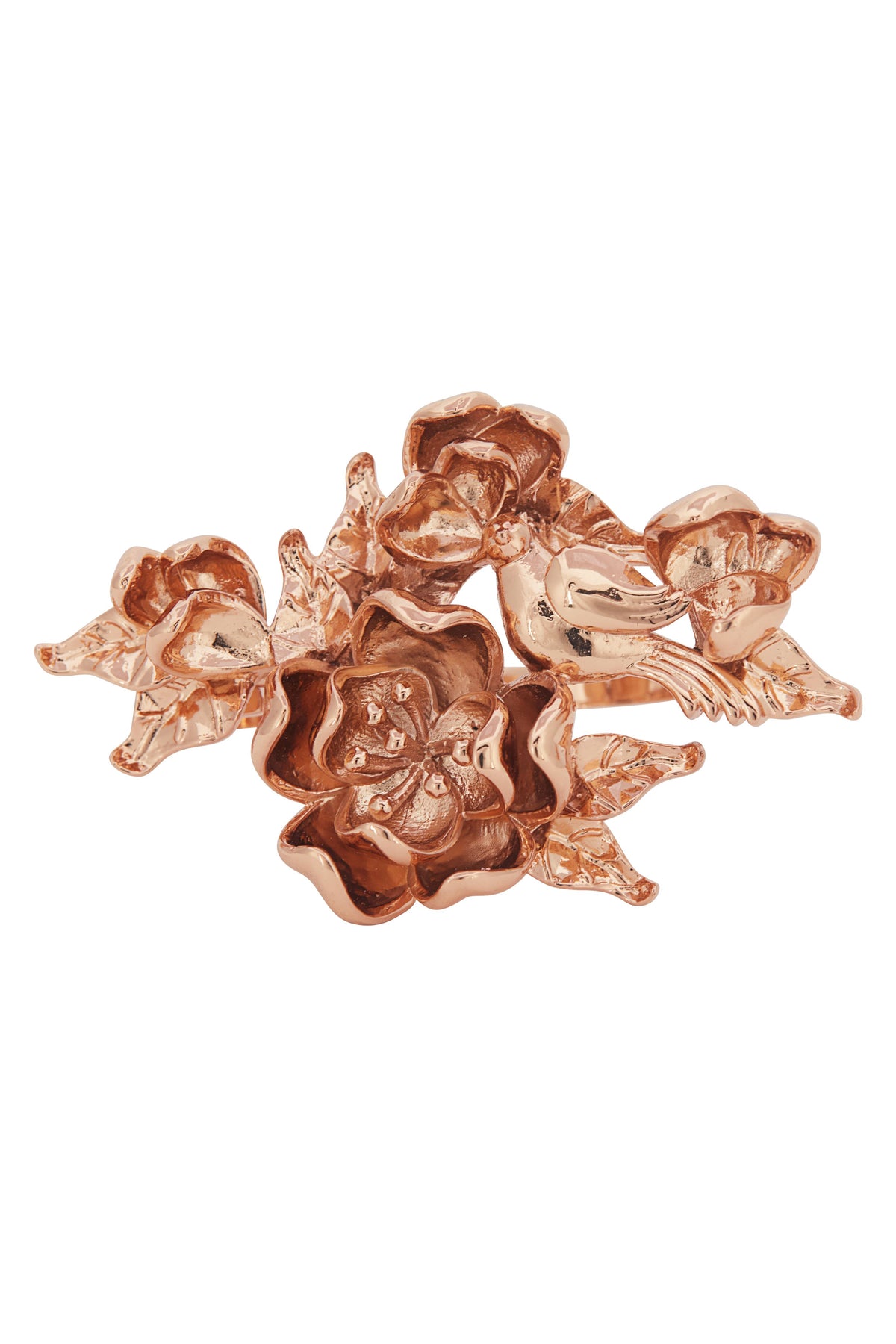 Rose gold genesis ring