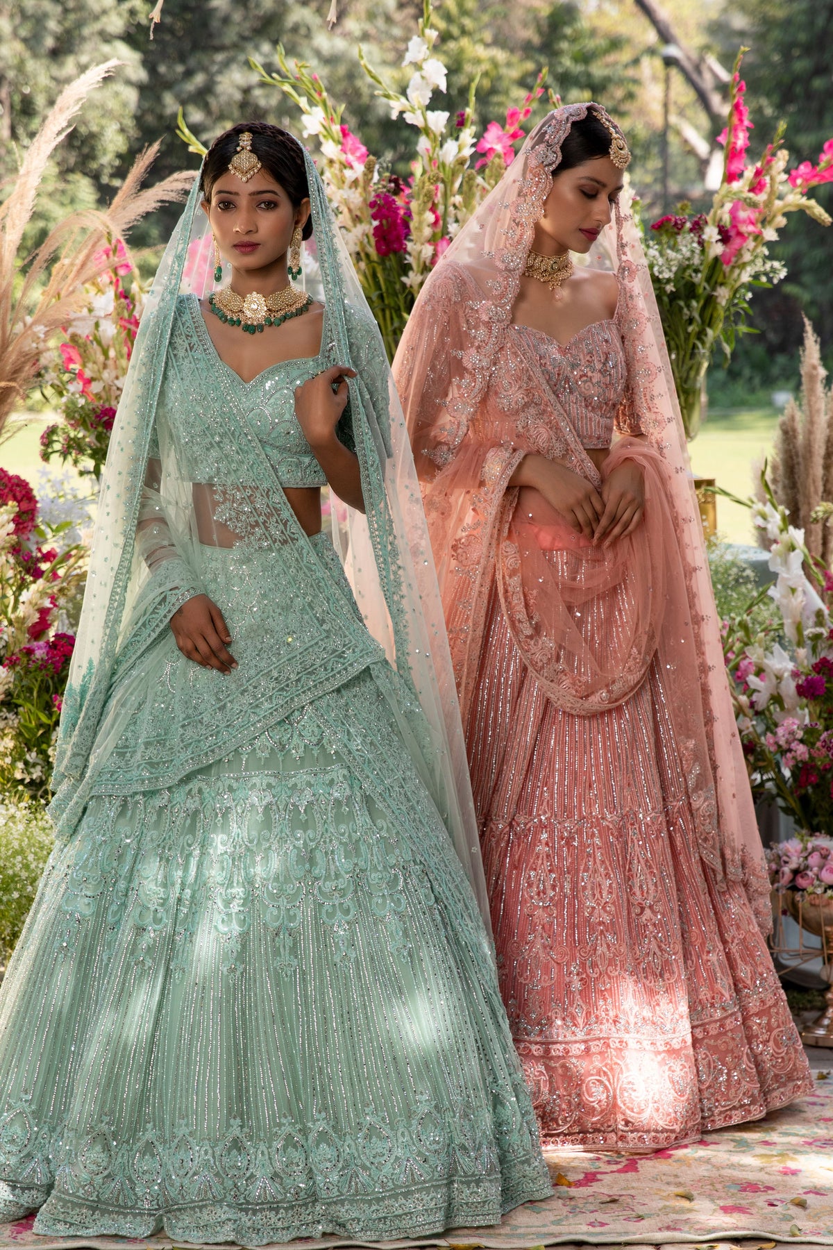 Sea Green Heavy Lehenga Set