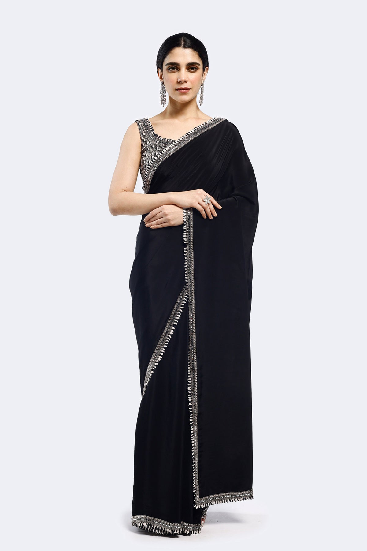 Buta Crepe Saree