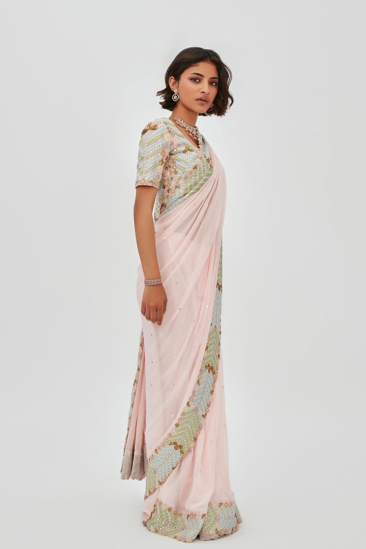 Spanish Pink Fariba Saree