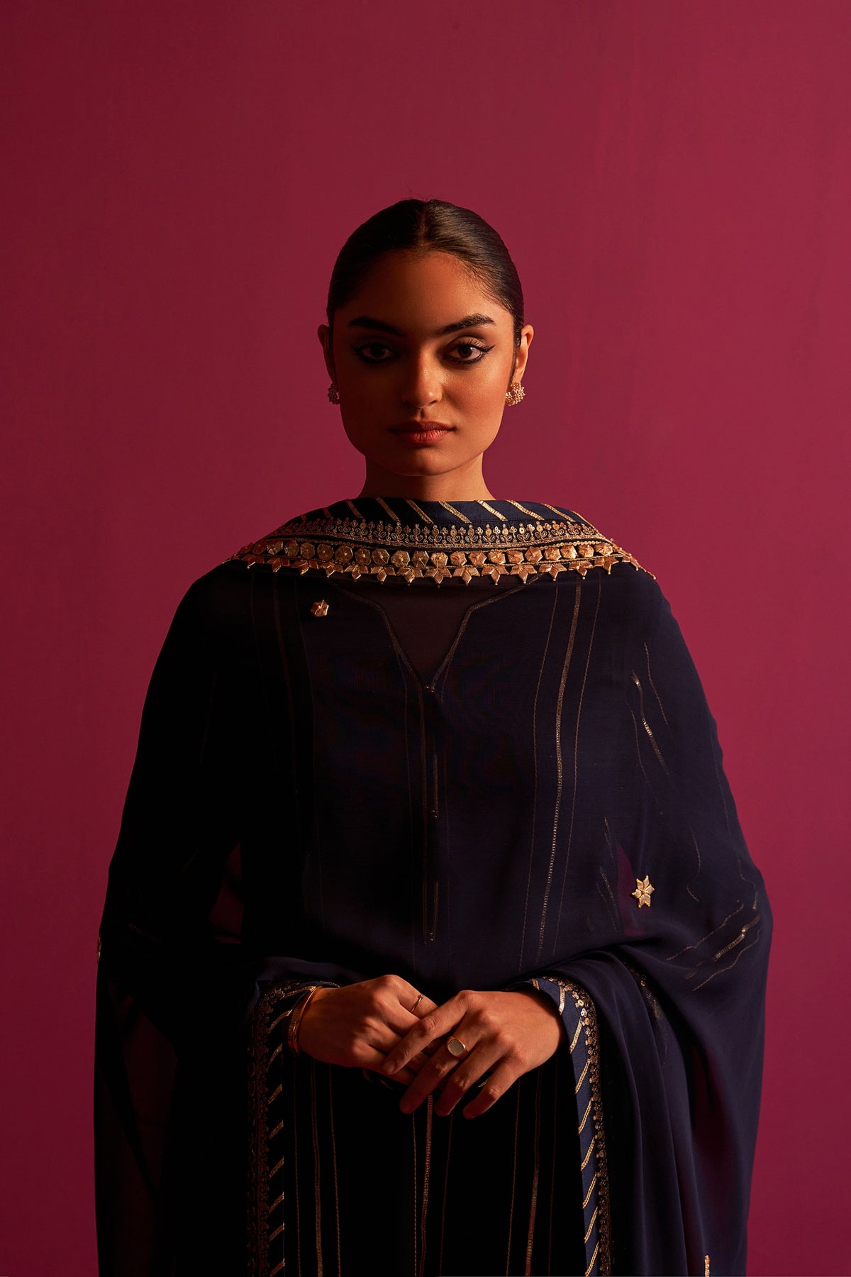 Navy Blue Paakiza Kurta Set