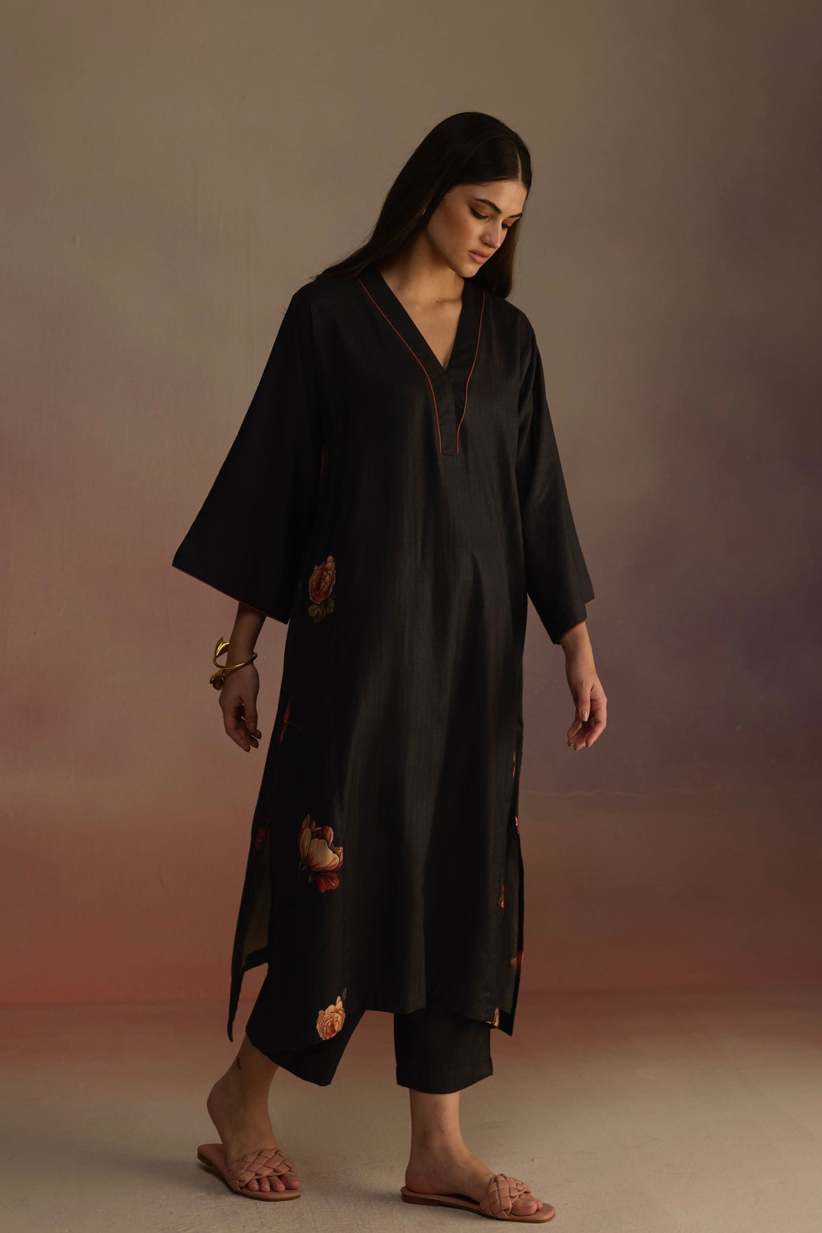 Bergamot Charcoal Kurta