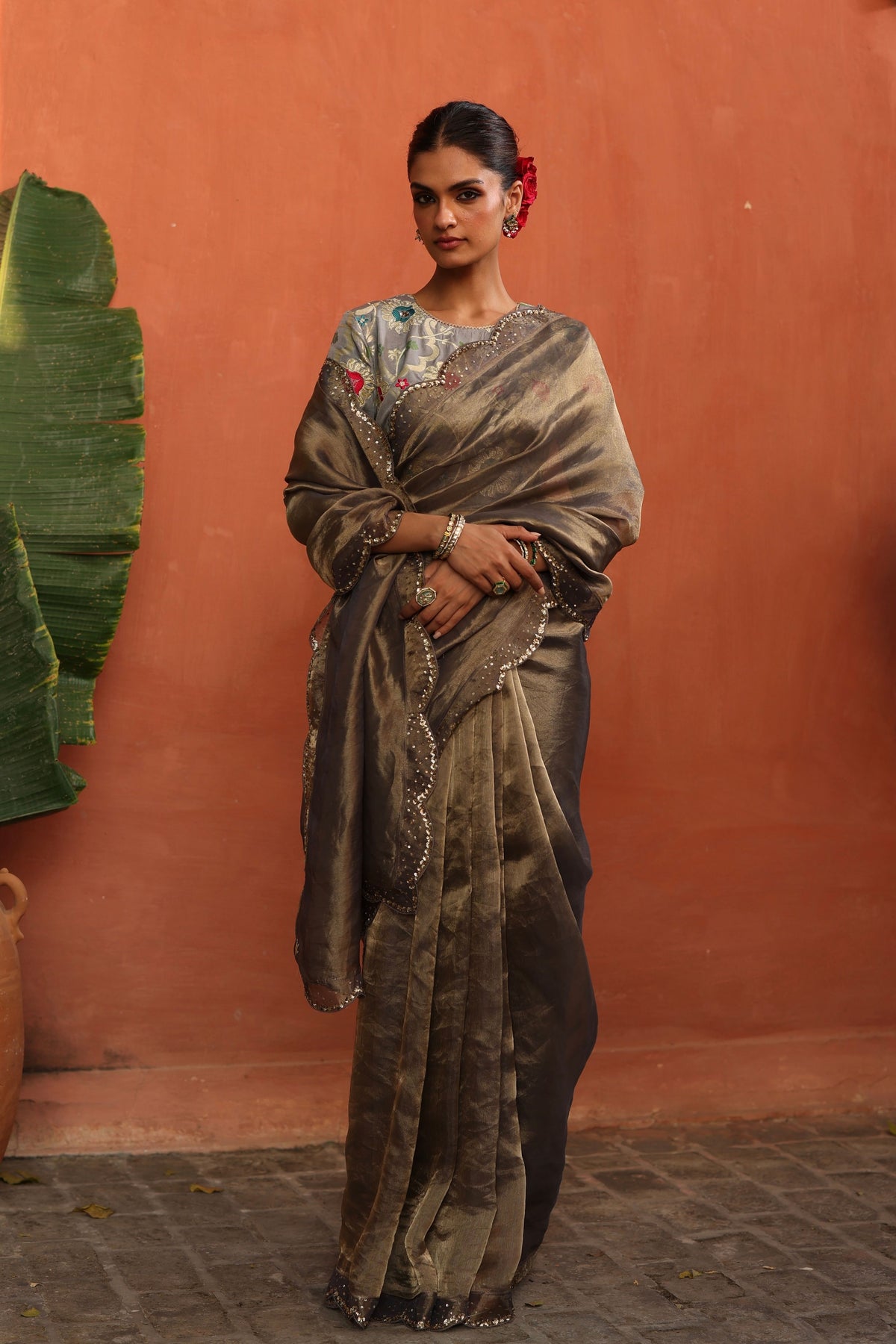 Grey Gulkand Saree