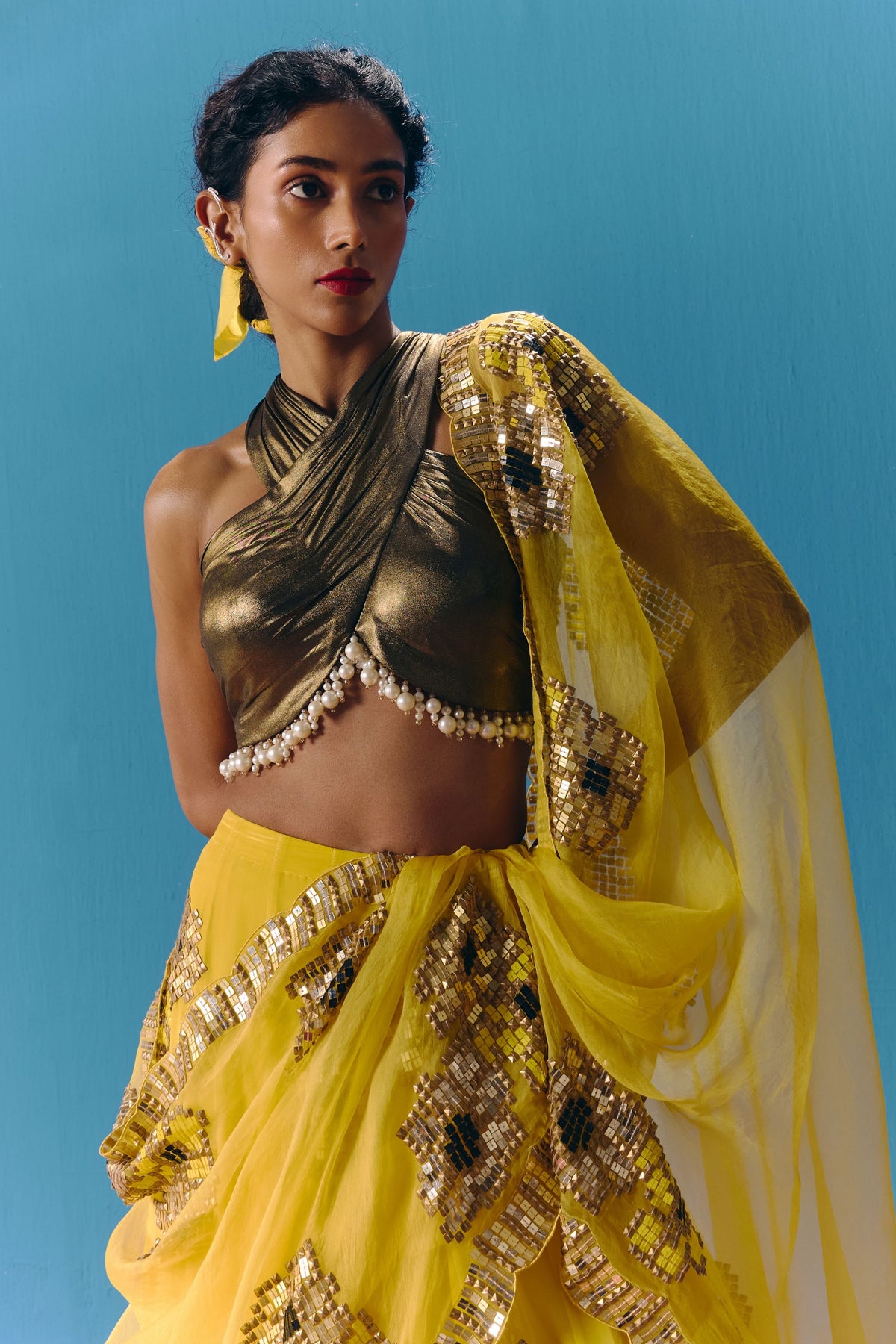 The Sunset Lehenga