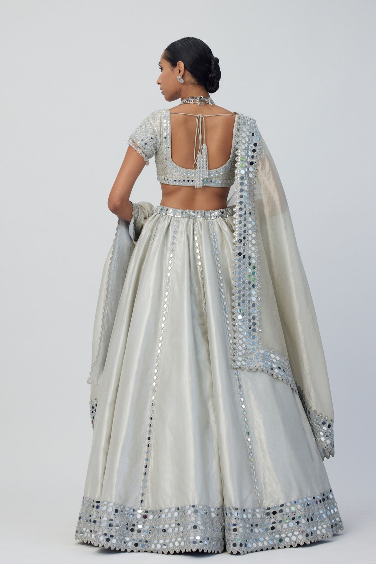 Silver Shimmer Lehenga Set