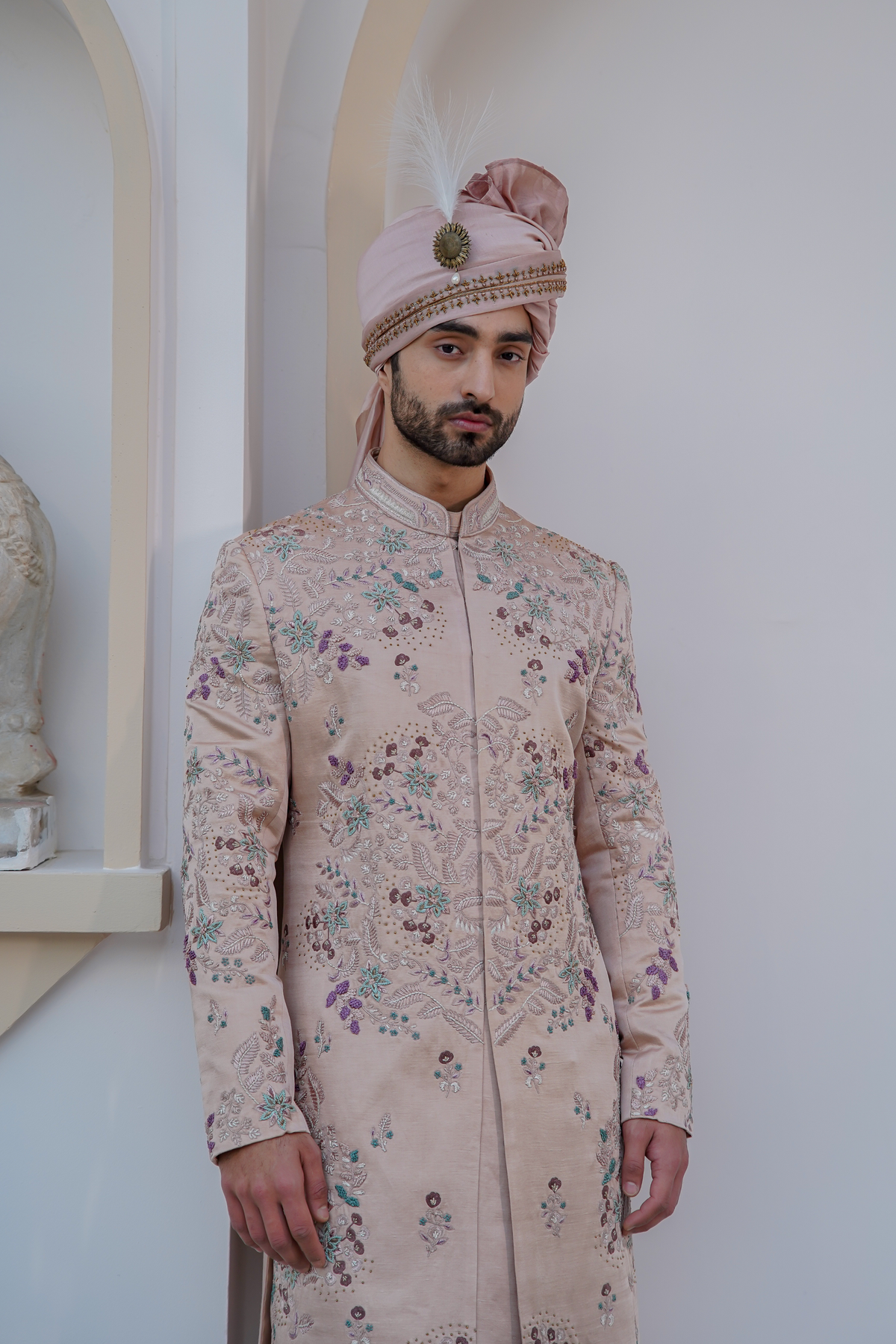 Blush Sherwani Set