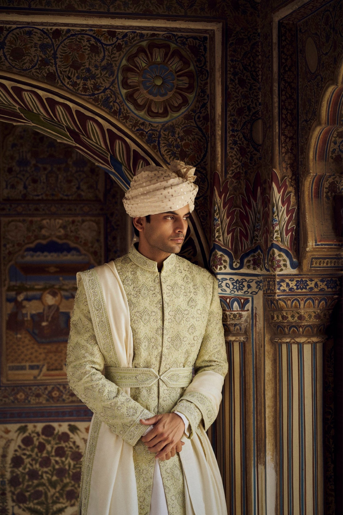 Mint Green Sherwani Set