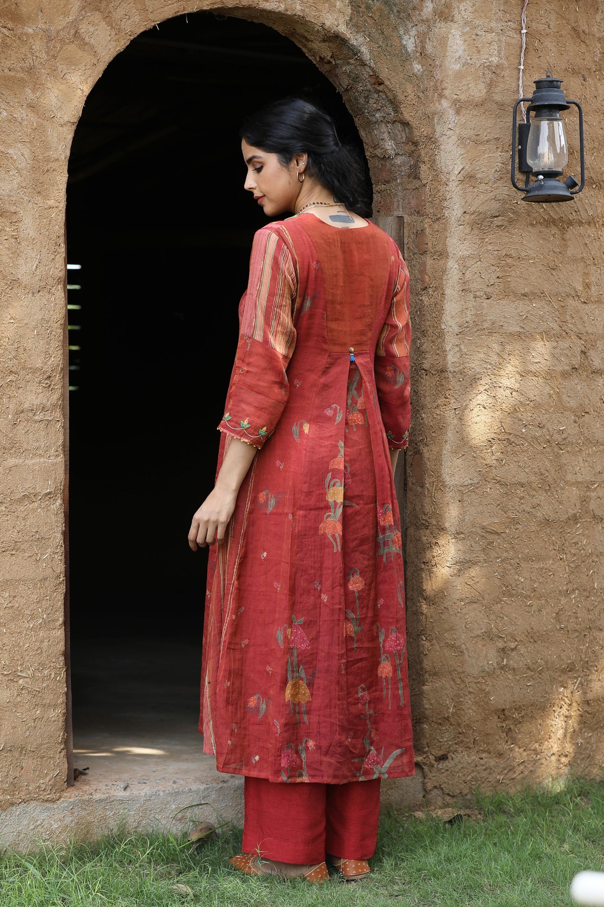 Red Kurta Set