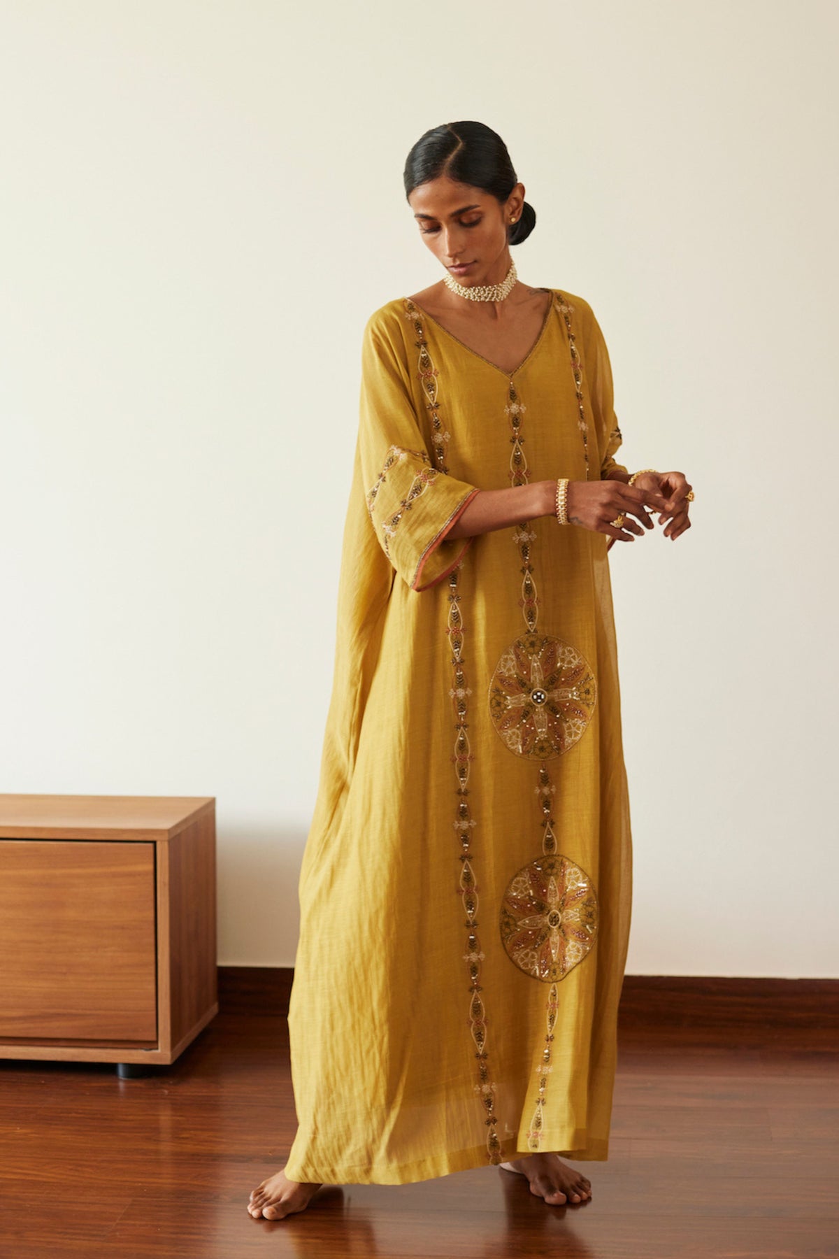 Yellow Uday Kaftan