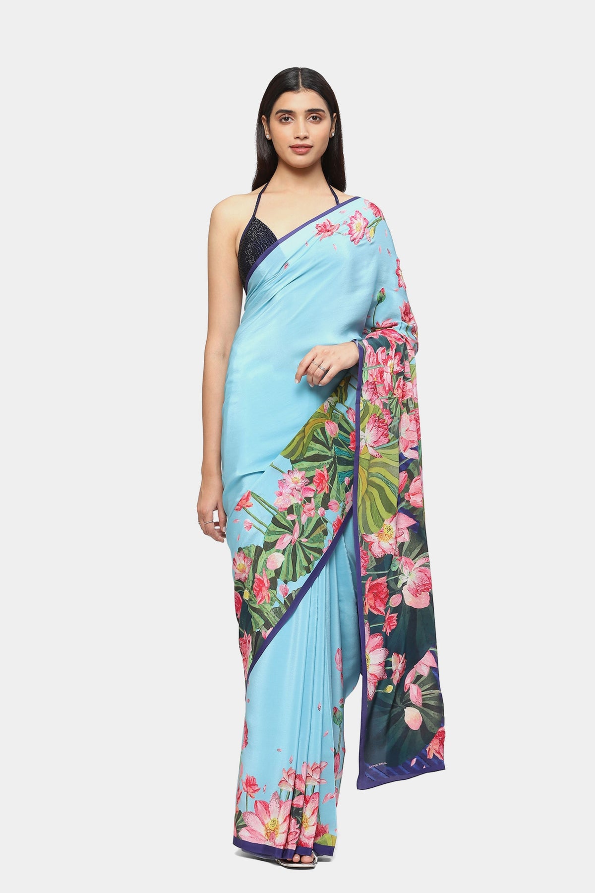 Lotus Lagoon Saree