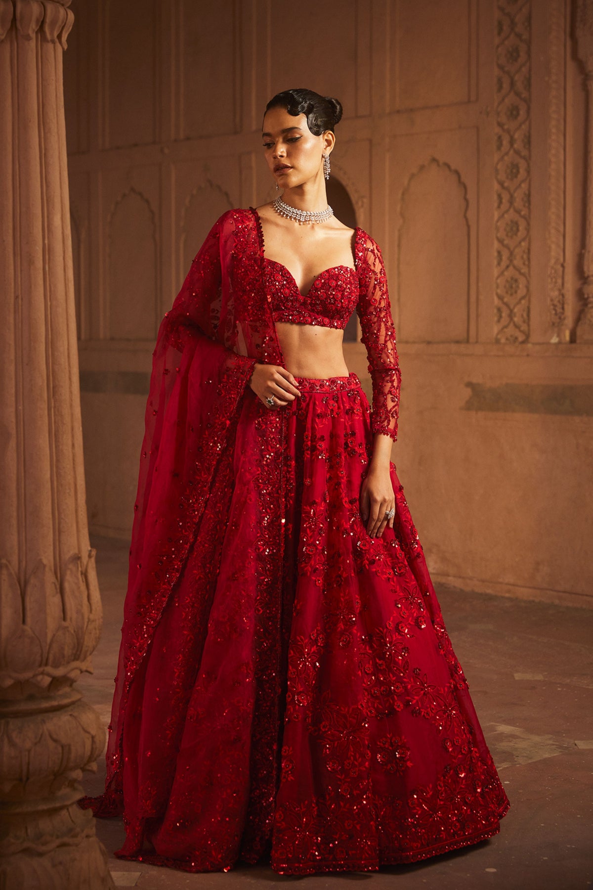 Gul Lehenga Set