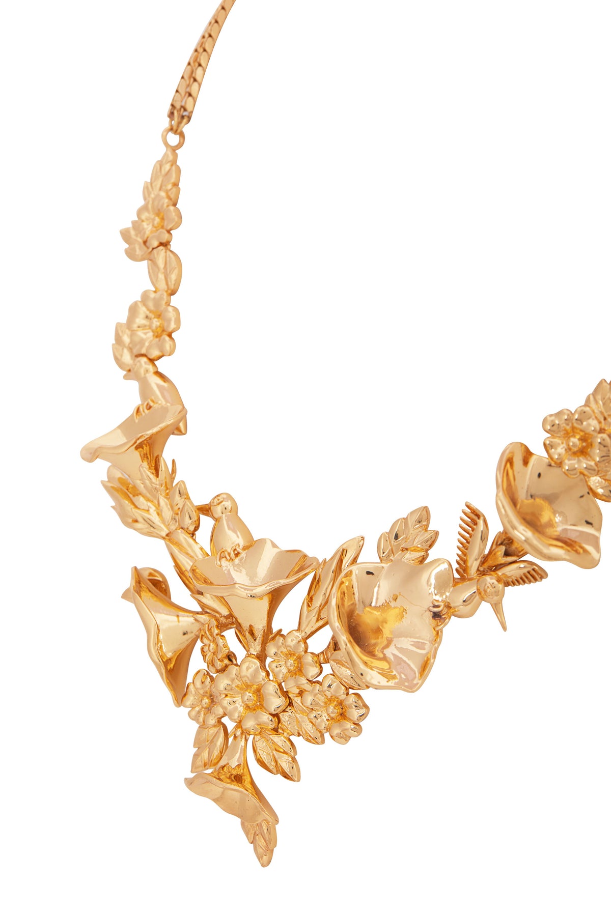 Yellow gold sylva necklace