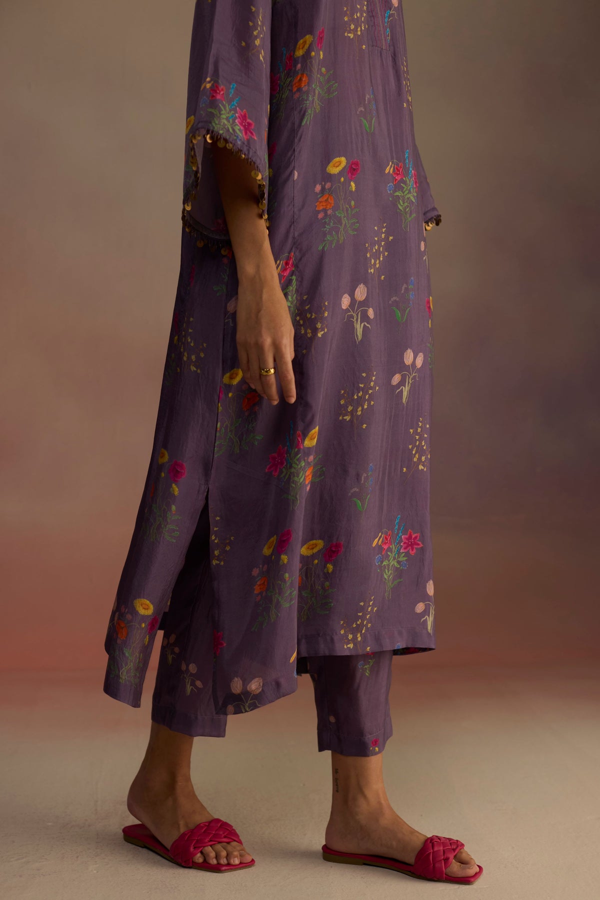 Zaira Long Purple Kurta