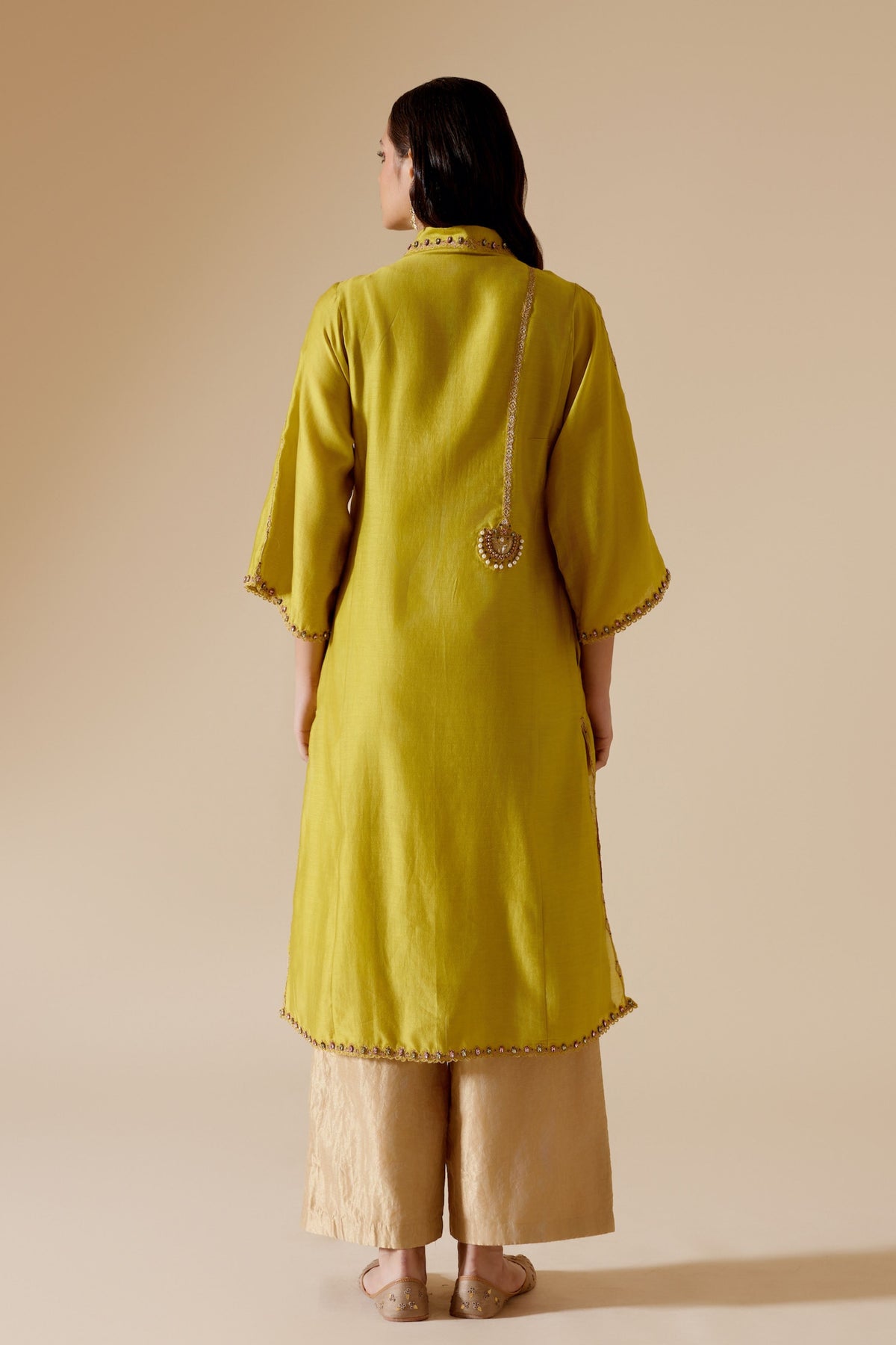 Ambreen Yellow Kurta Set