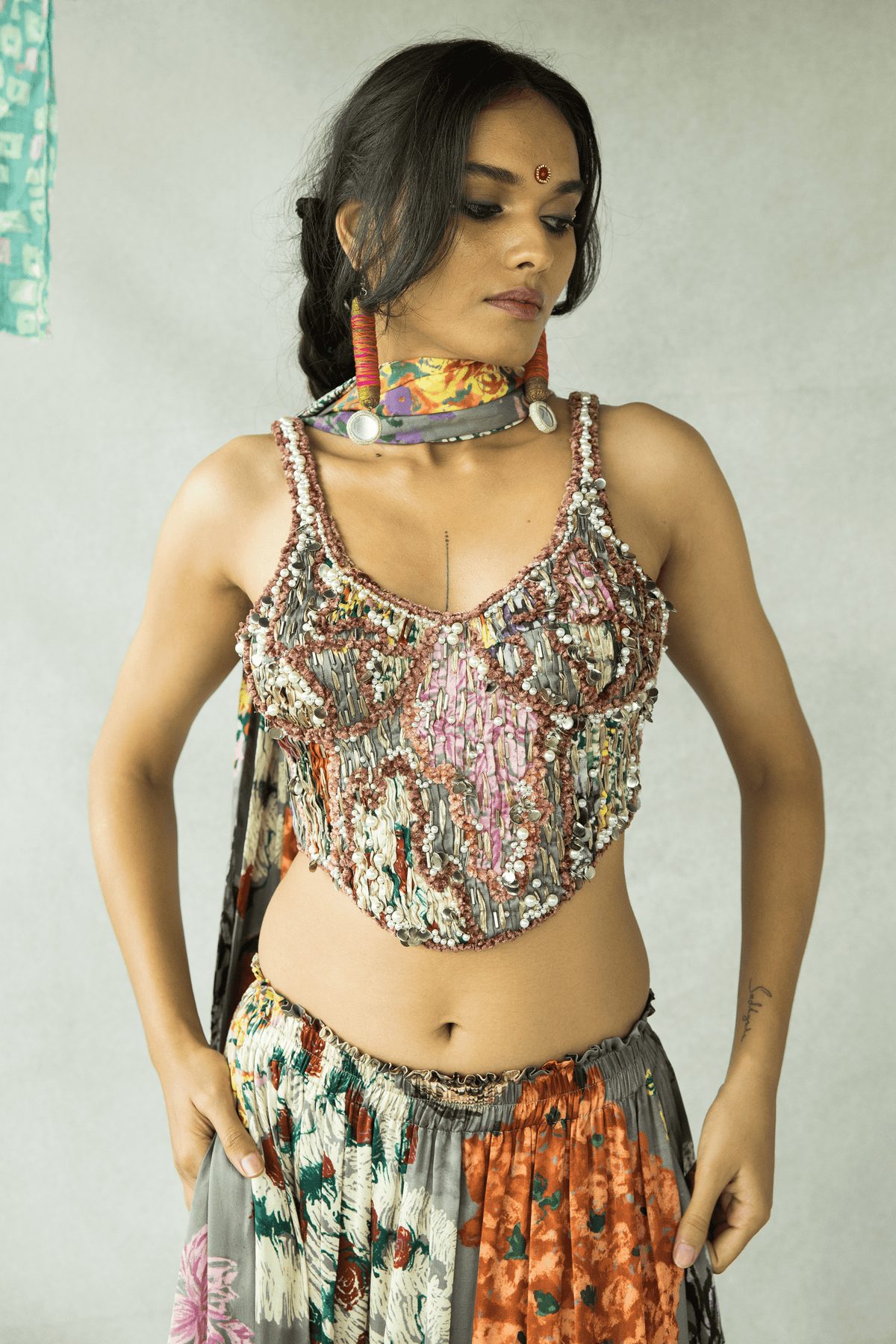 Gajra Re Embroidered Corset