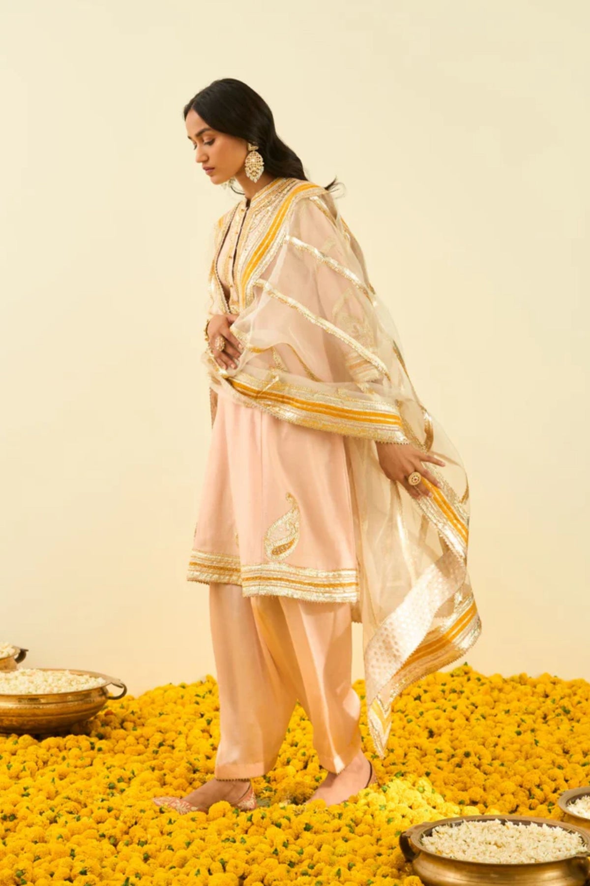 Sadirah rosepink kurta set