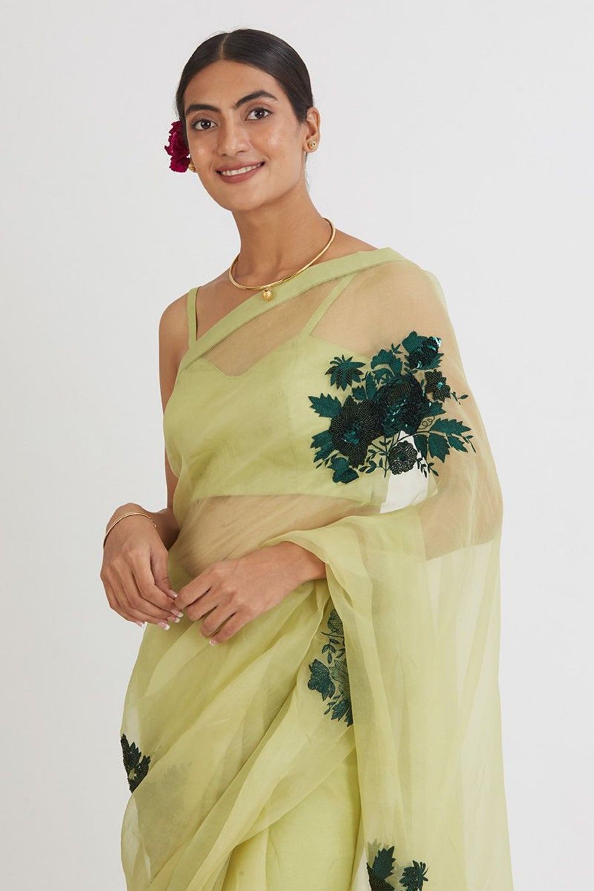 Aradhana Mint Green Saree Set