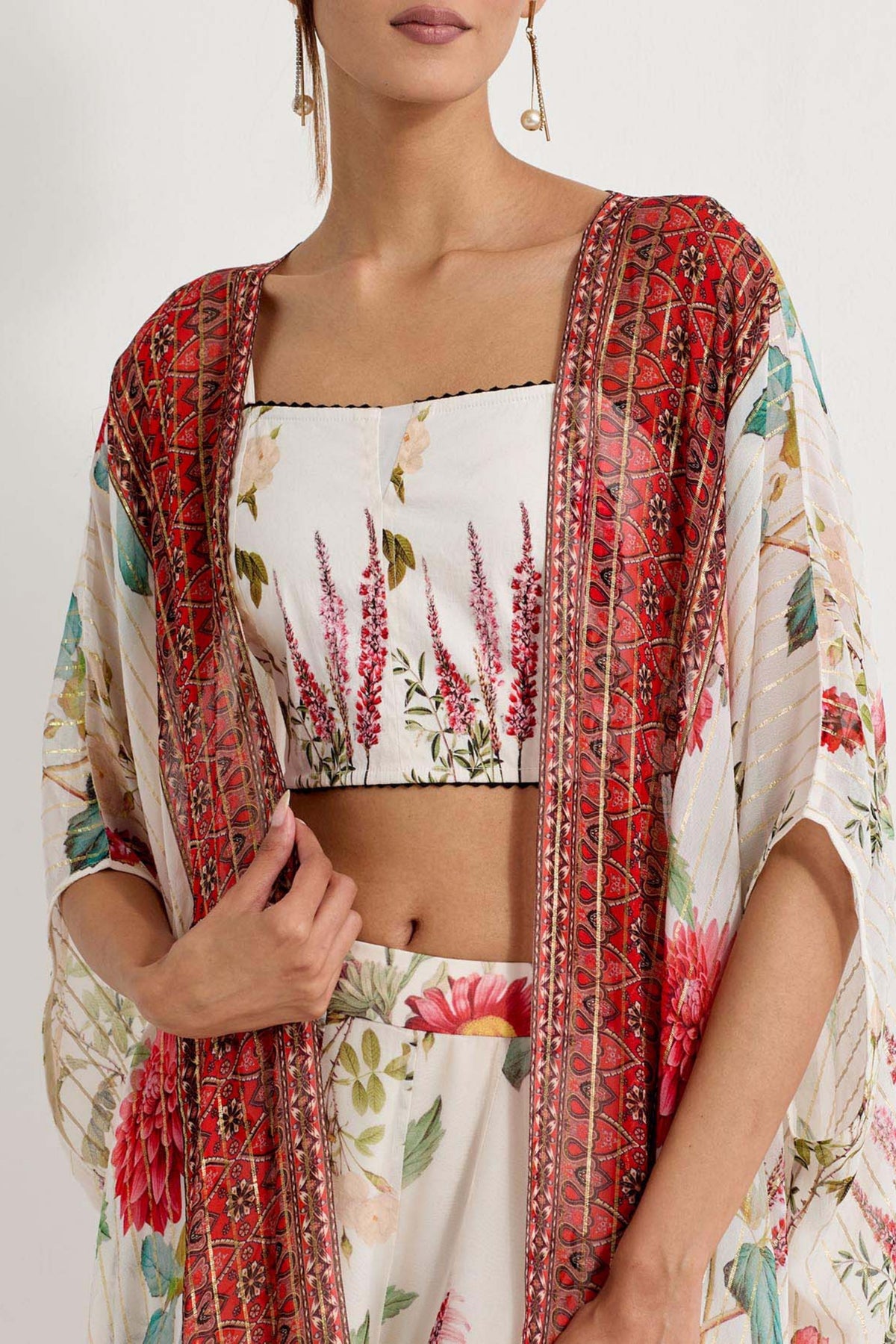 Printed Cape Set