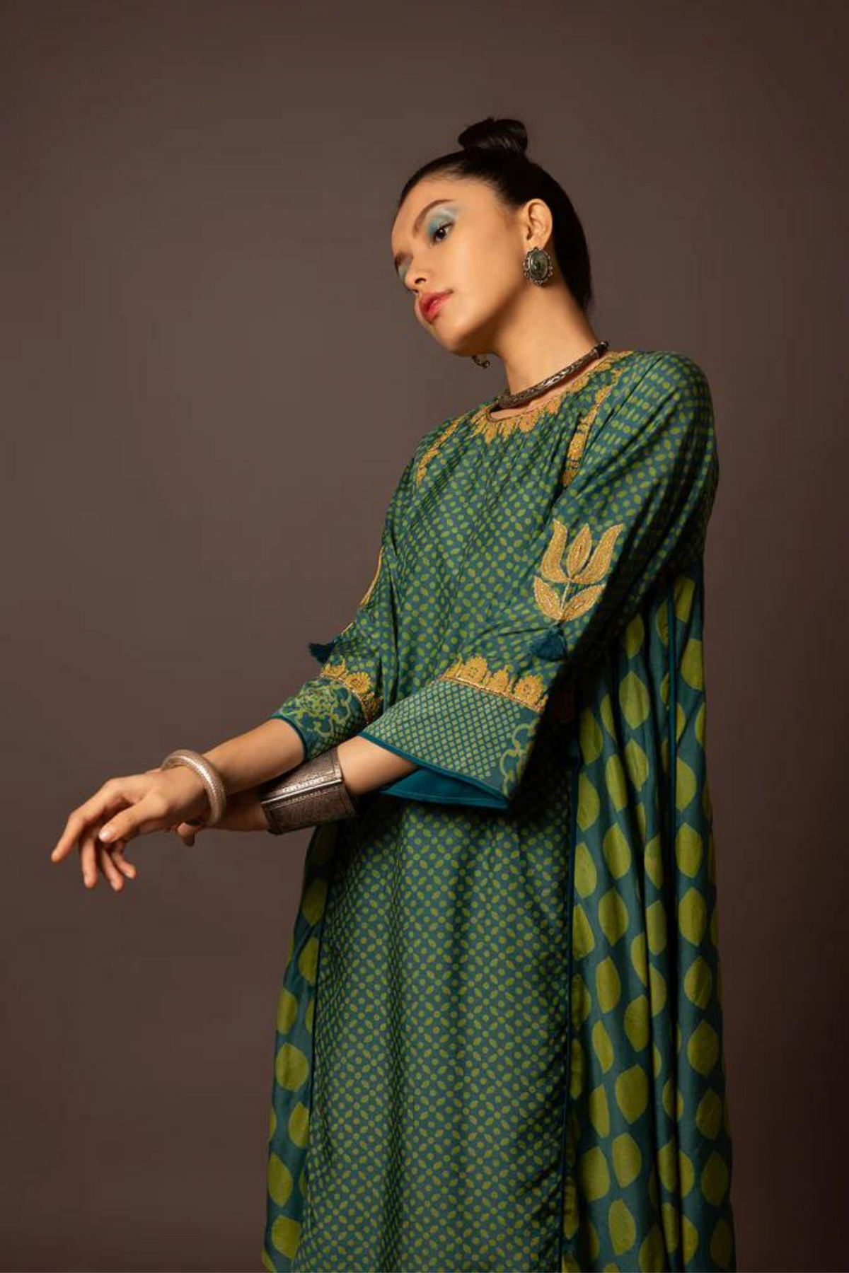 Printed Kurta With Side Panel