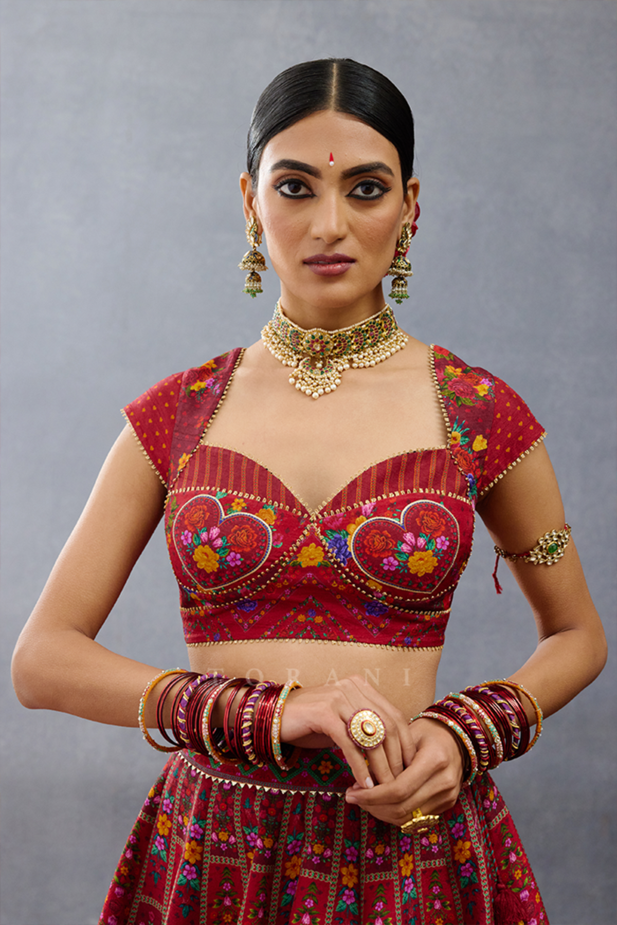 Dil Surkh Farida Lehenga Set