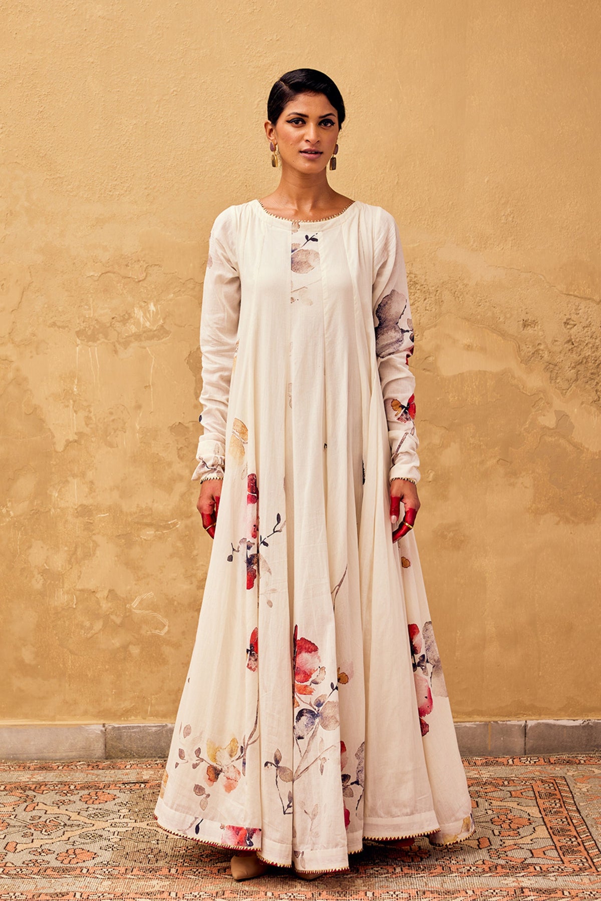 Gulbahar Dress in Off-white