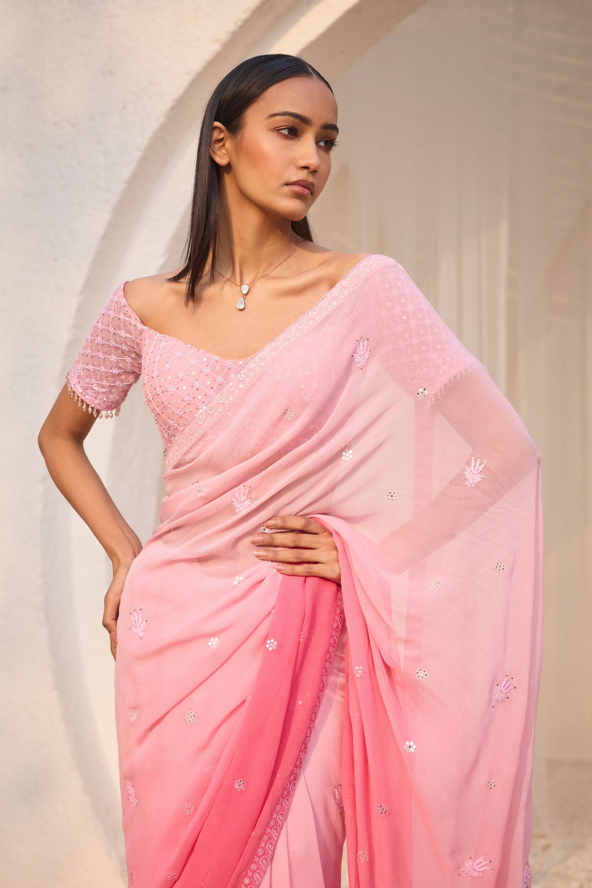 Anila Ombre Saree Set