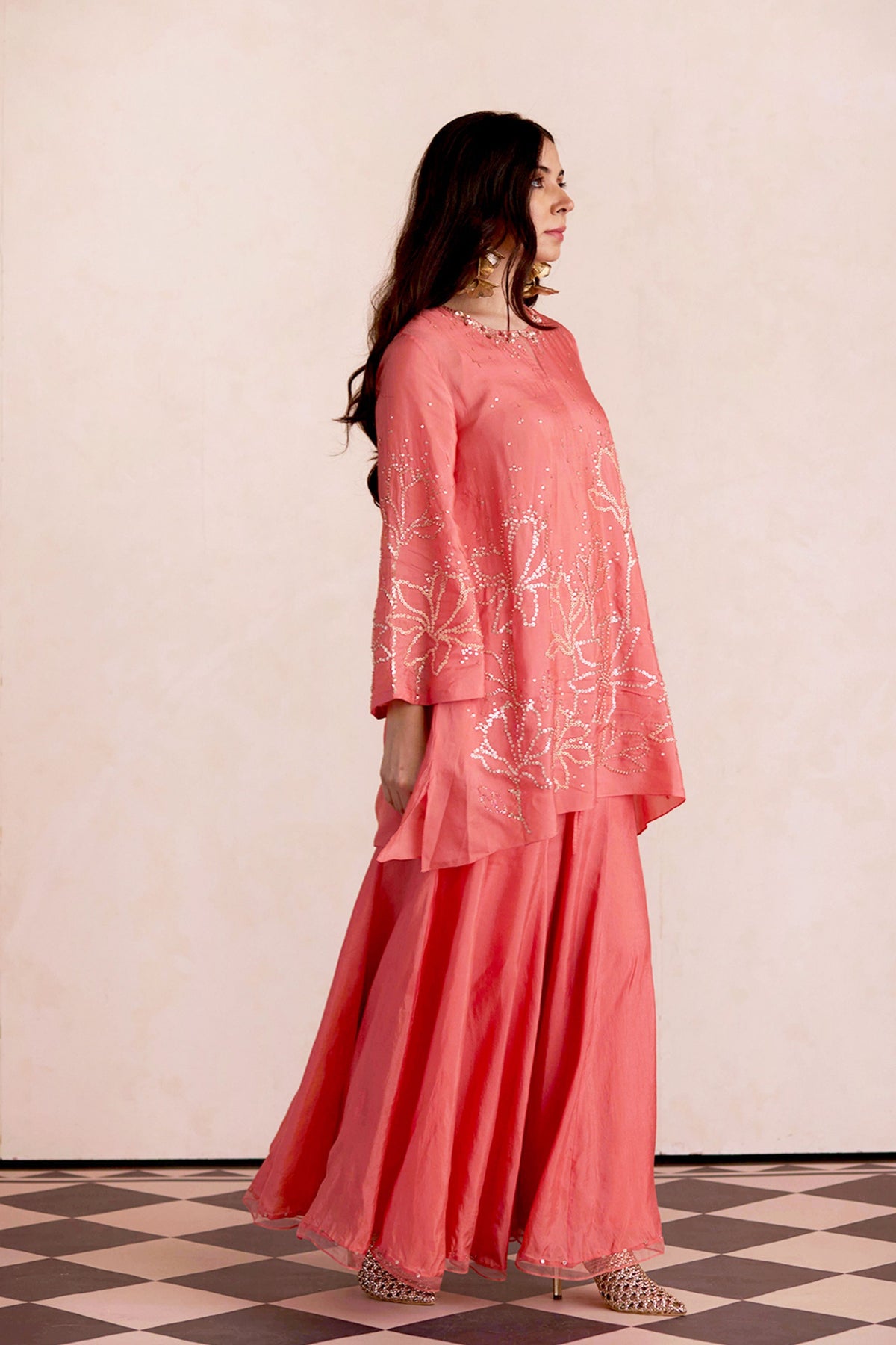 Strawberry Sharara Set