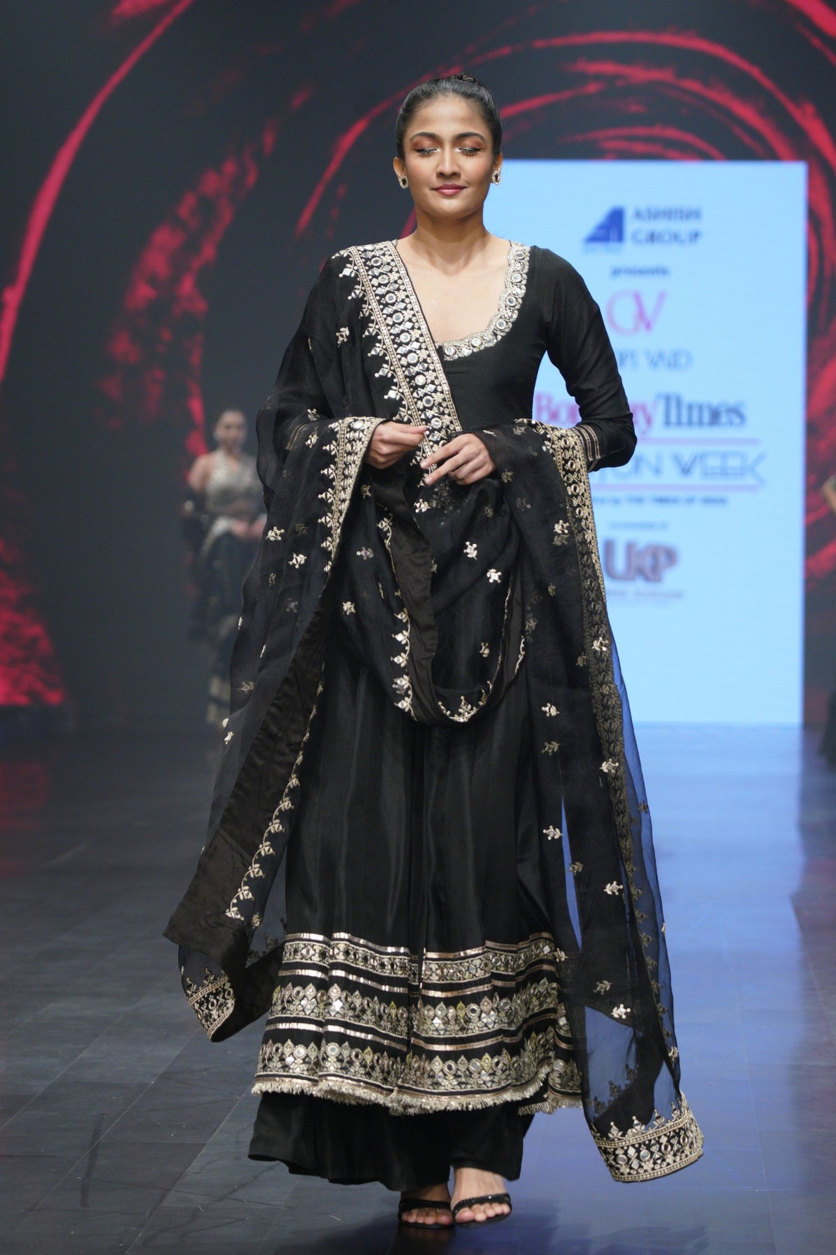 Black Srivani Anarkali Set