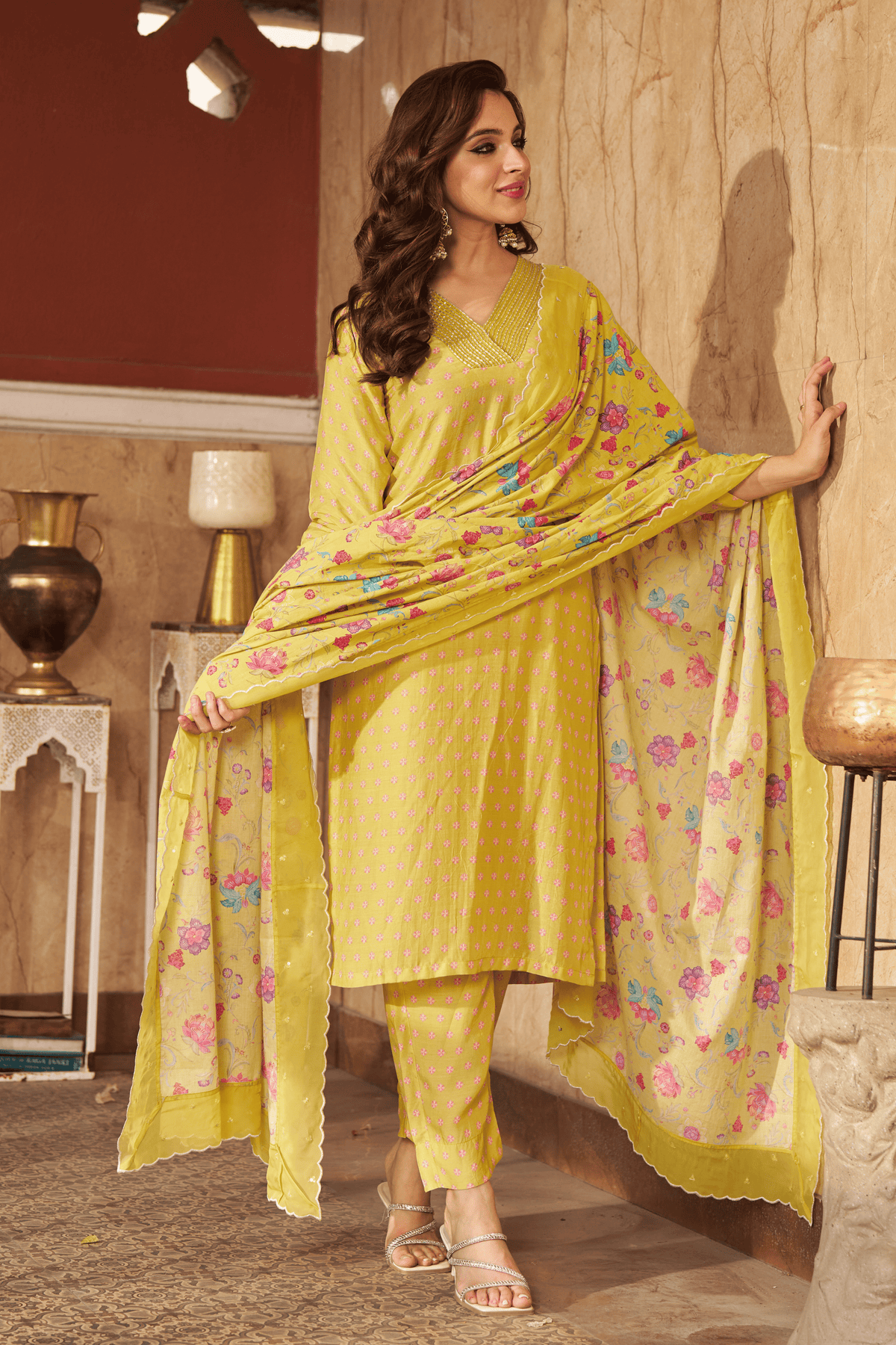 Bia Lime Kurta Set