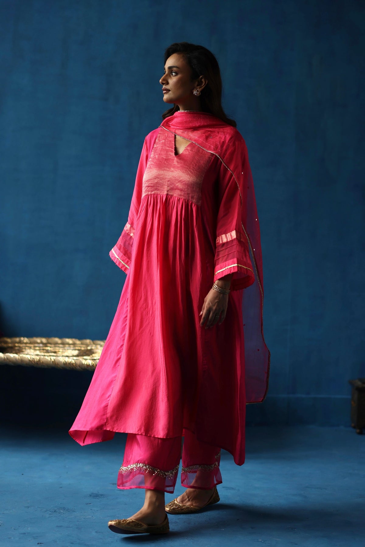 Fuchsia Jamun Kurta Set