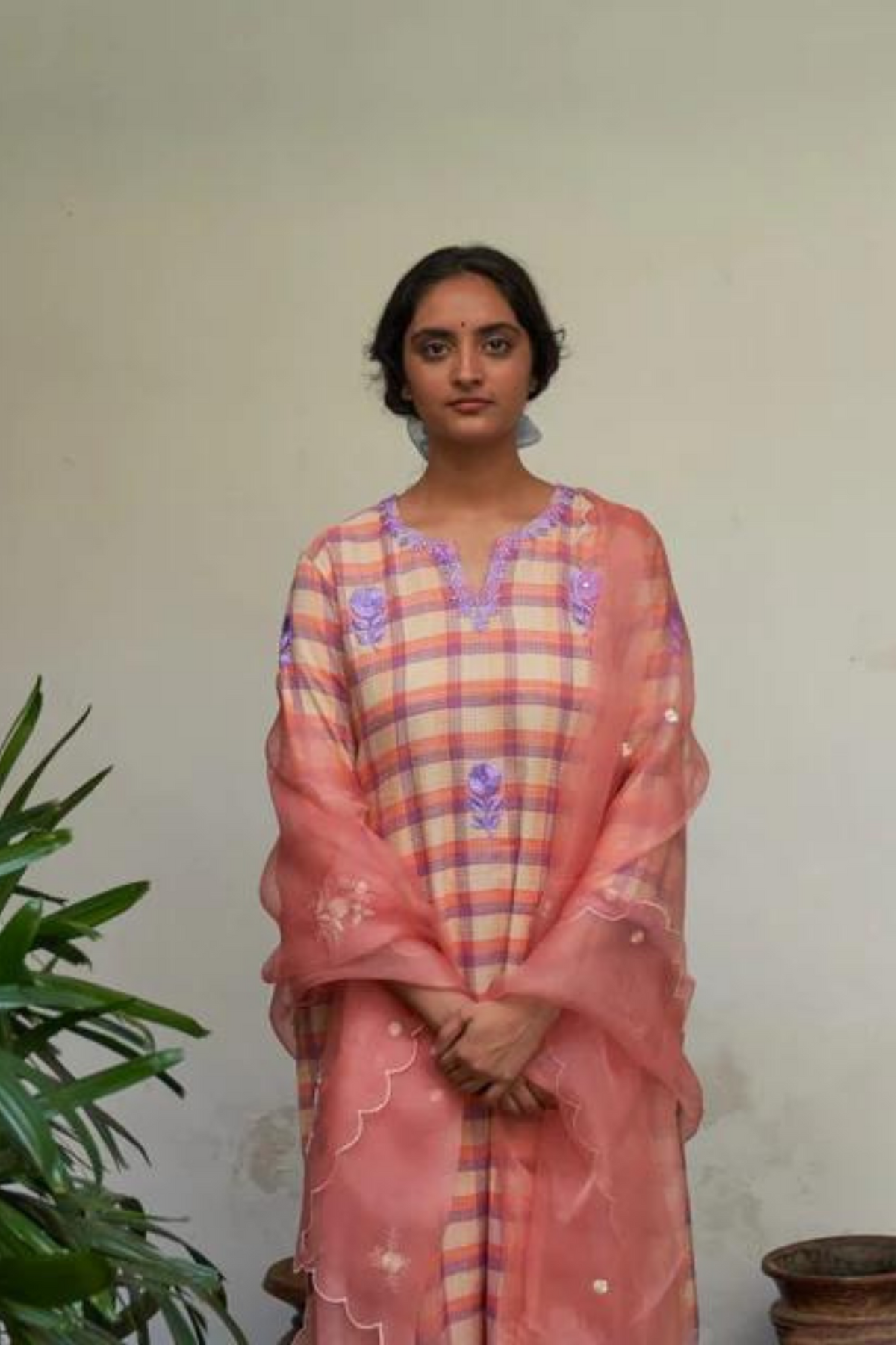 Gulabi Champai Kurta Set