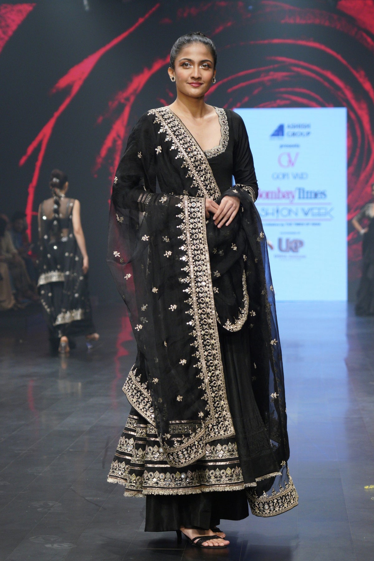 Black Srivani Anarkali Set