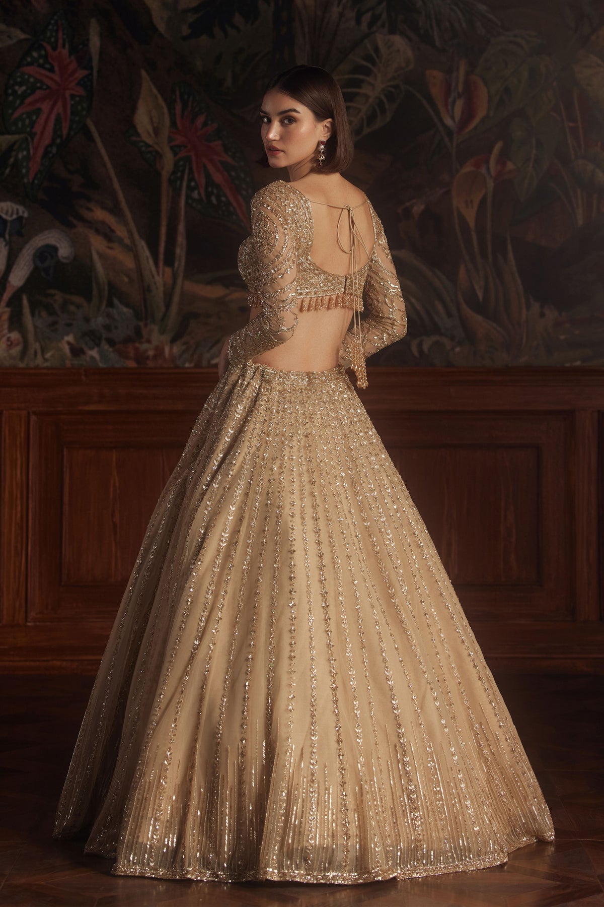 Phoenix Gold Lehenga Set