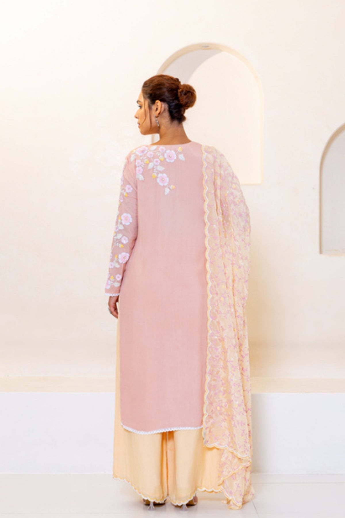 Peach Kurta Set