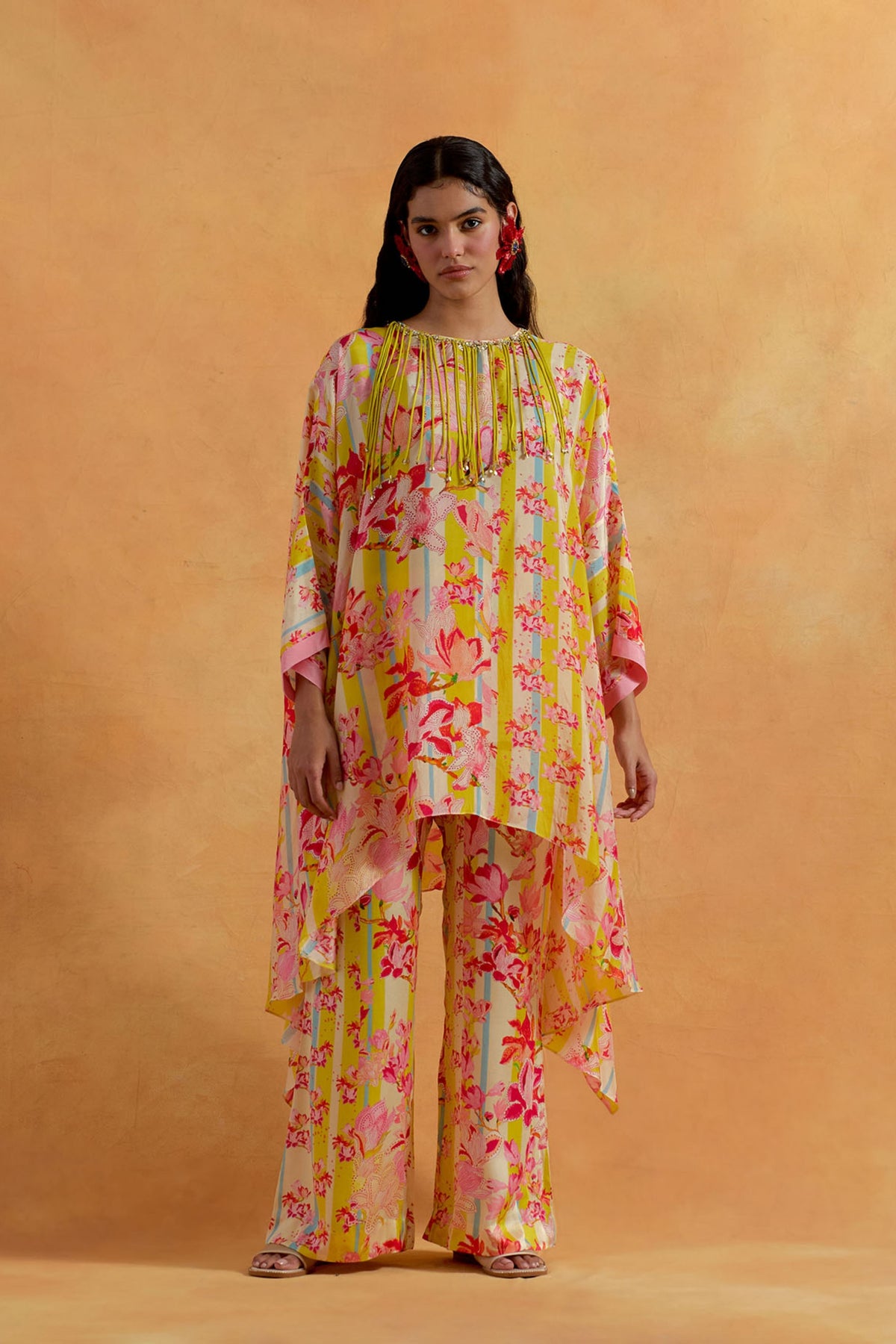 Ecru Kaftan Set