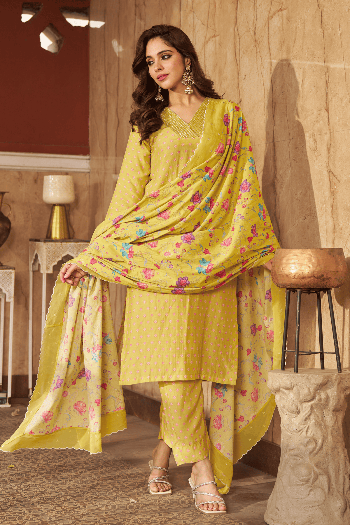 Bia Lime Kurta Set