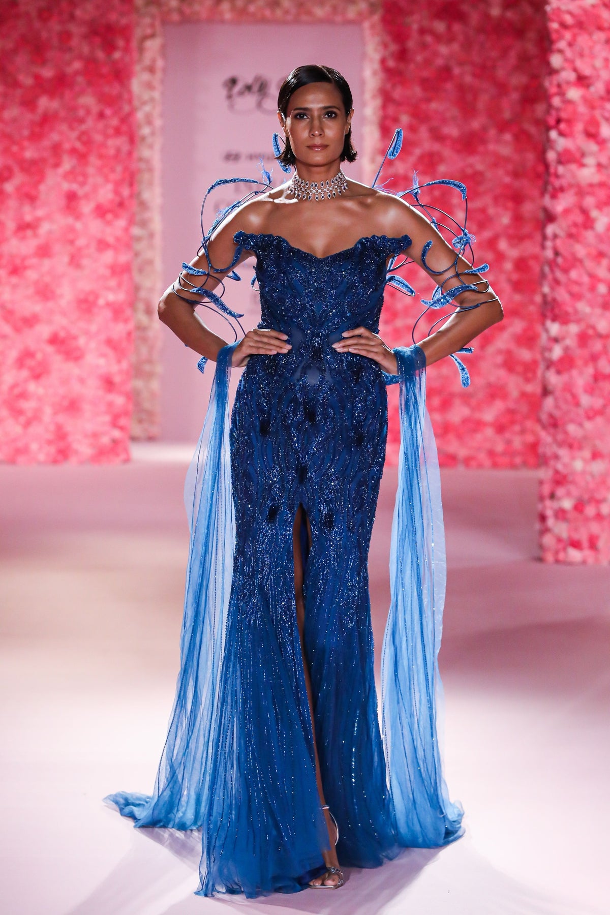 Desiree Cobaly Blue Gown