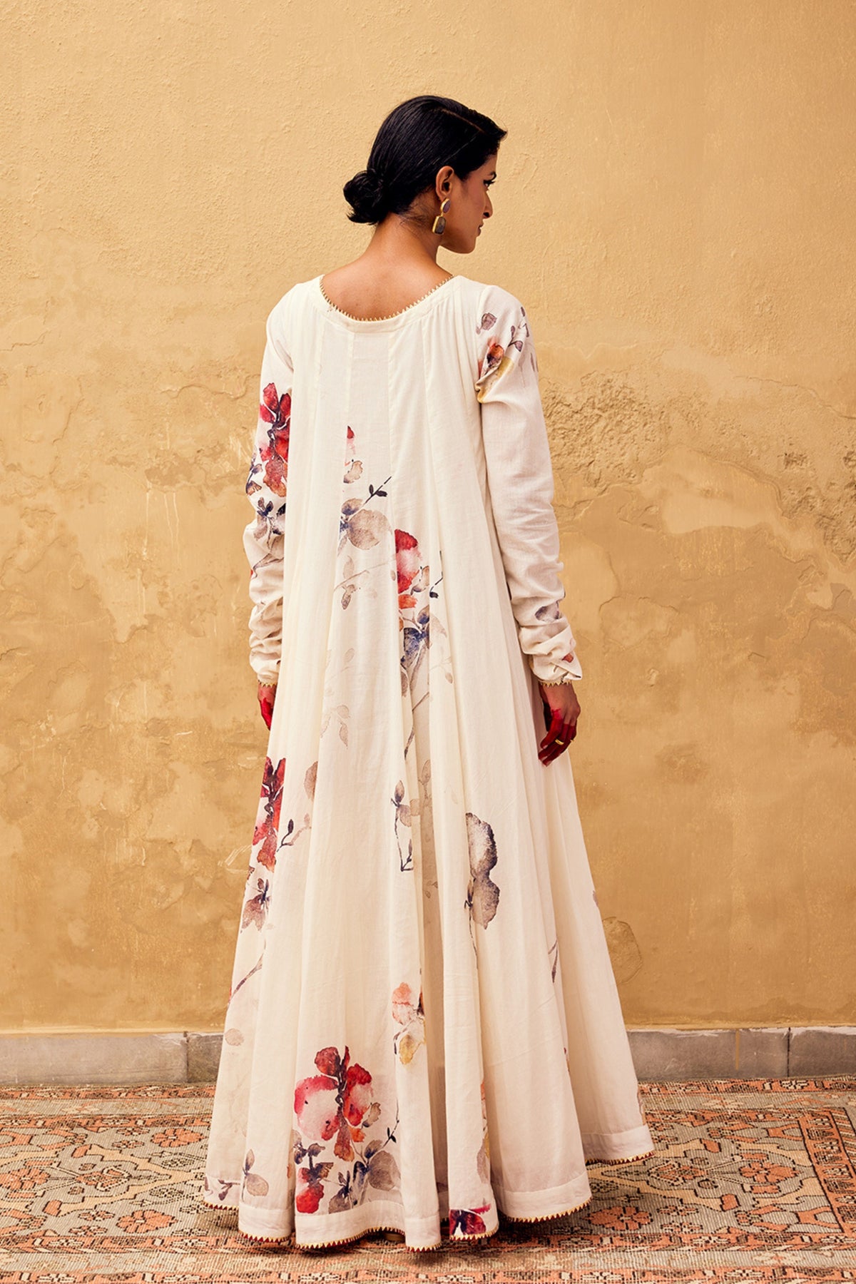 Gulbahar Dress in Off-white